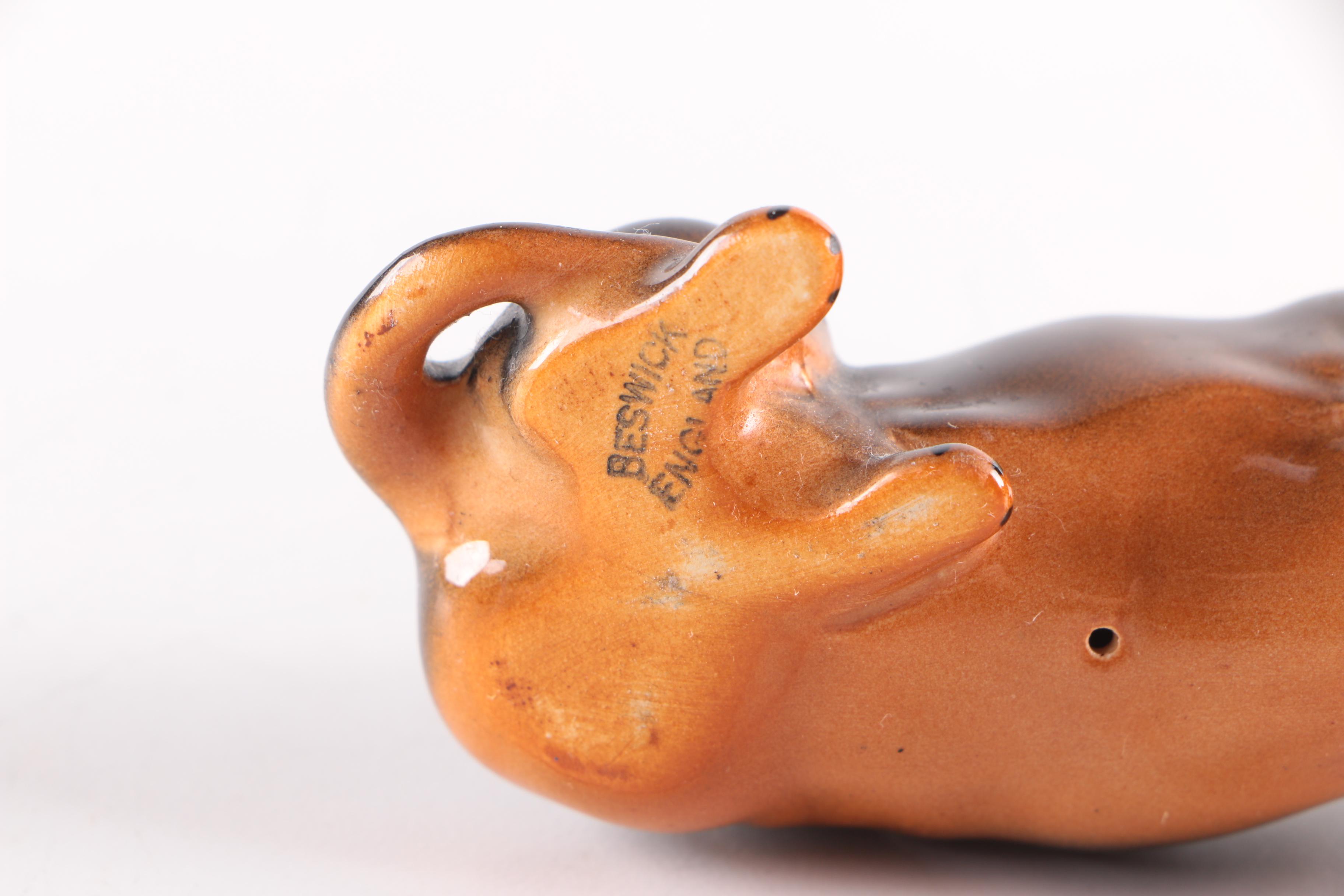 Vintage Beswick Ceramic Dachshund Figurine