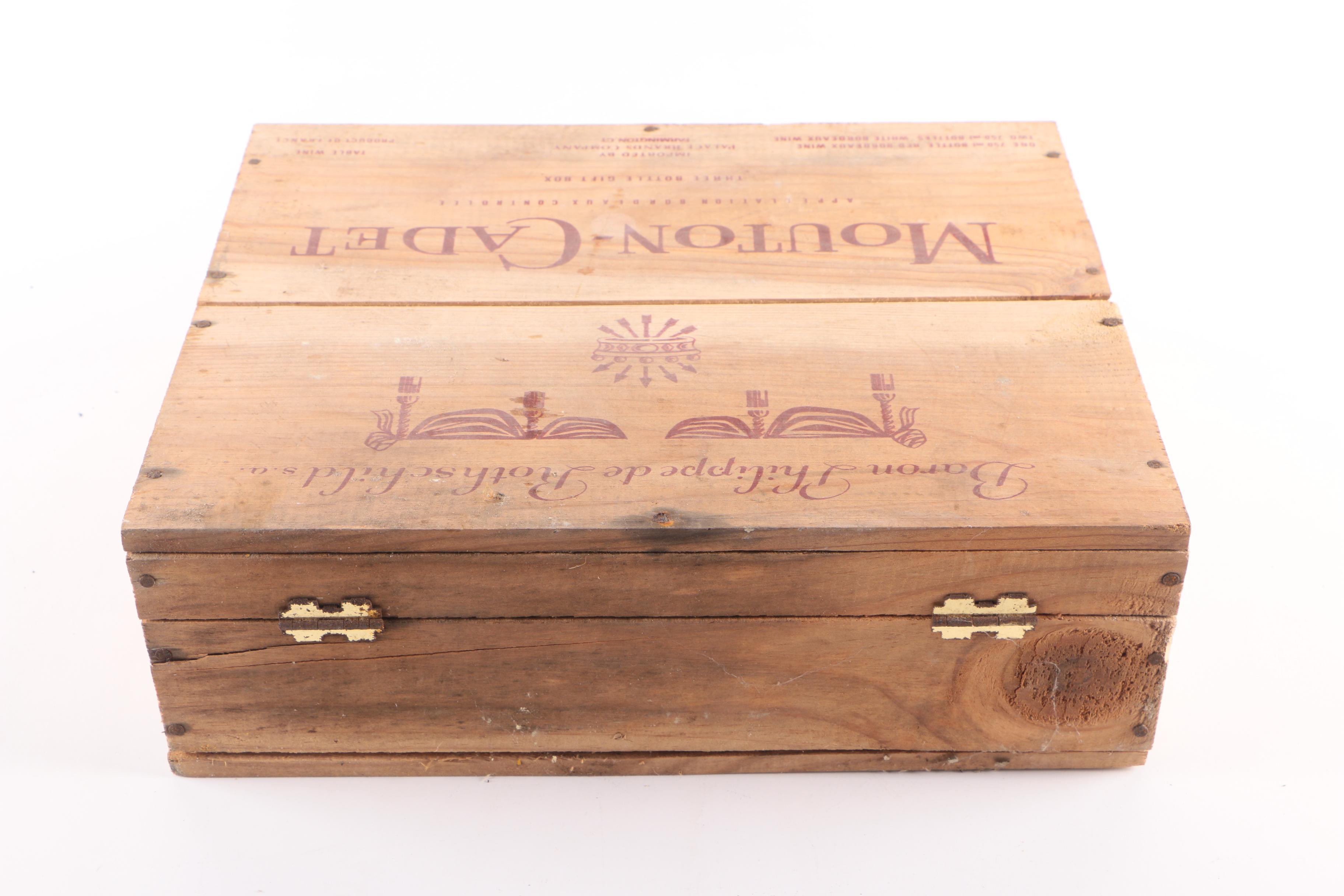 Plastic Figurines and Toys in Wooden Box