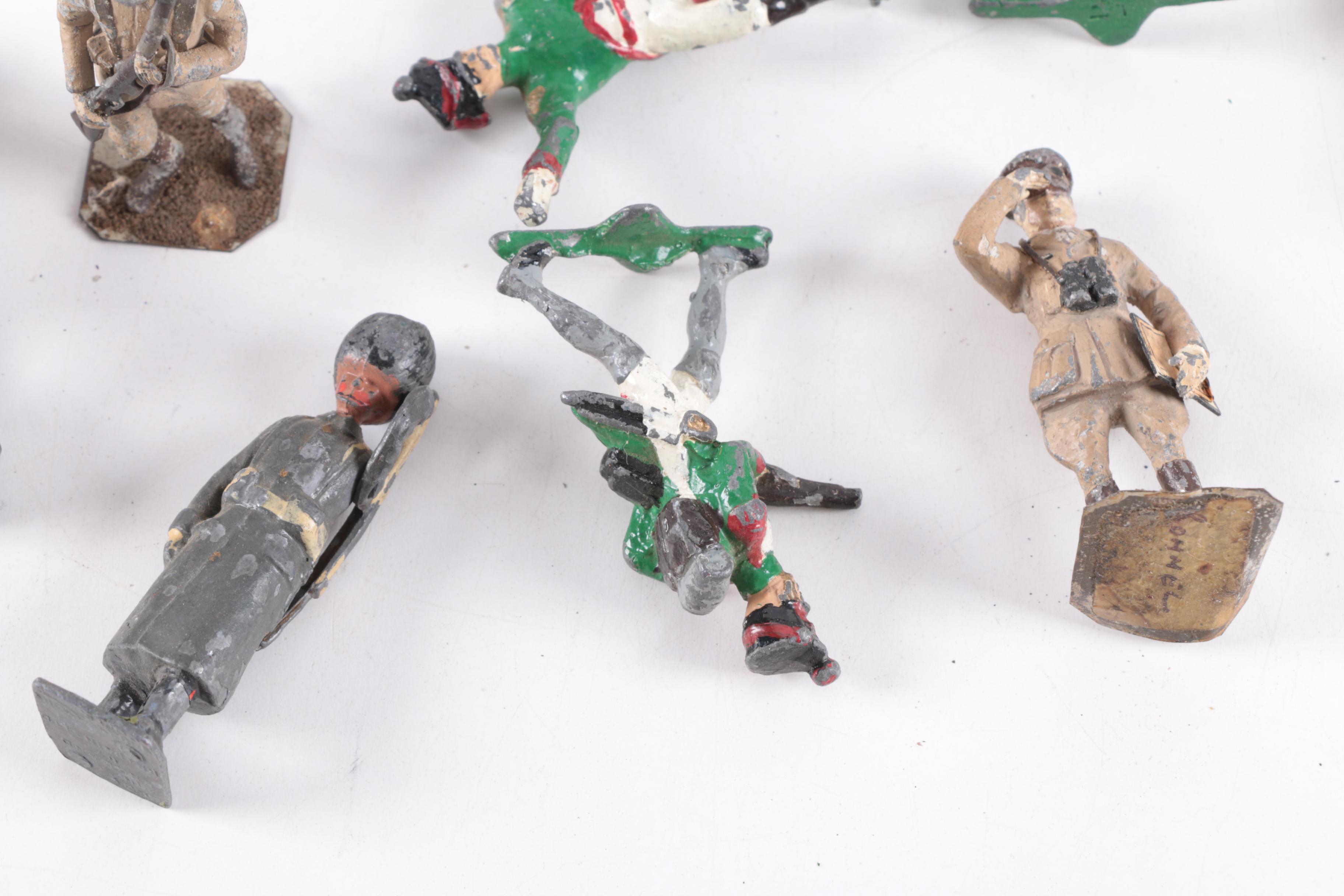 Vintage Metal Soldier Toy Figurines