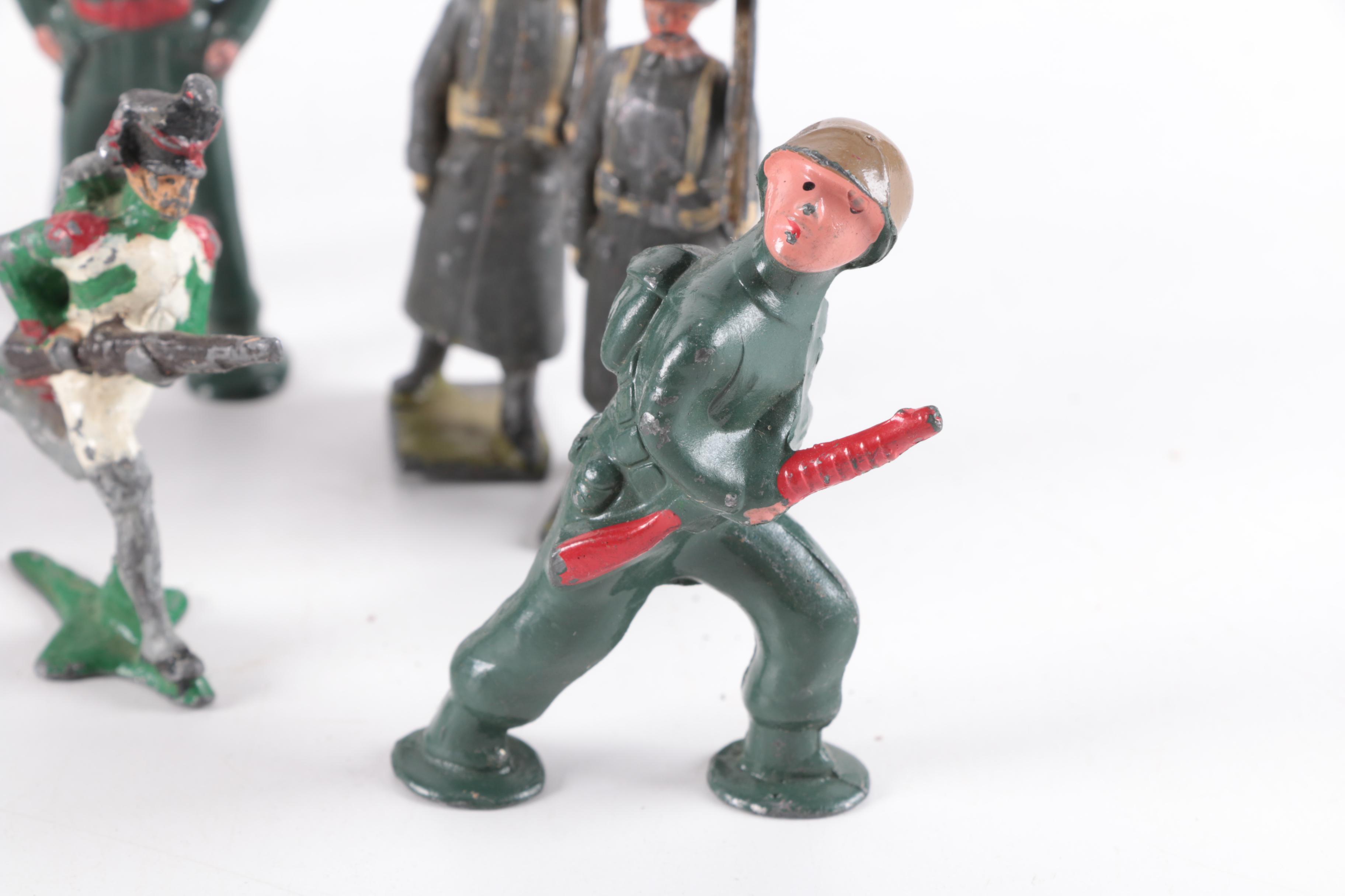 Vintage Metal Soldier Toy Figurines