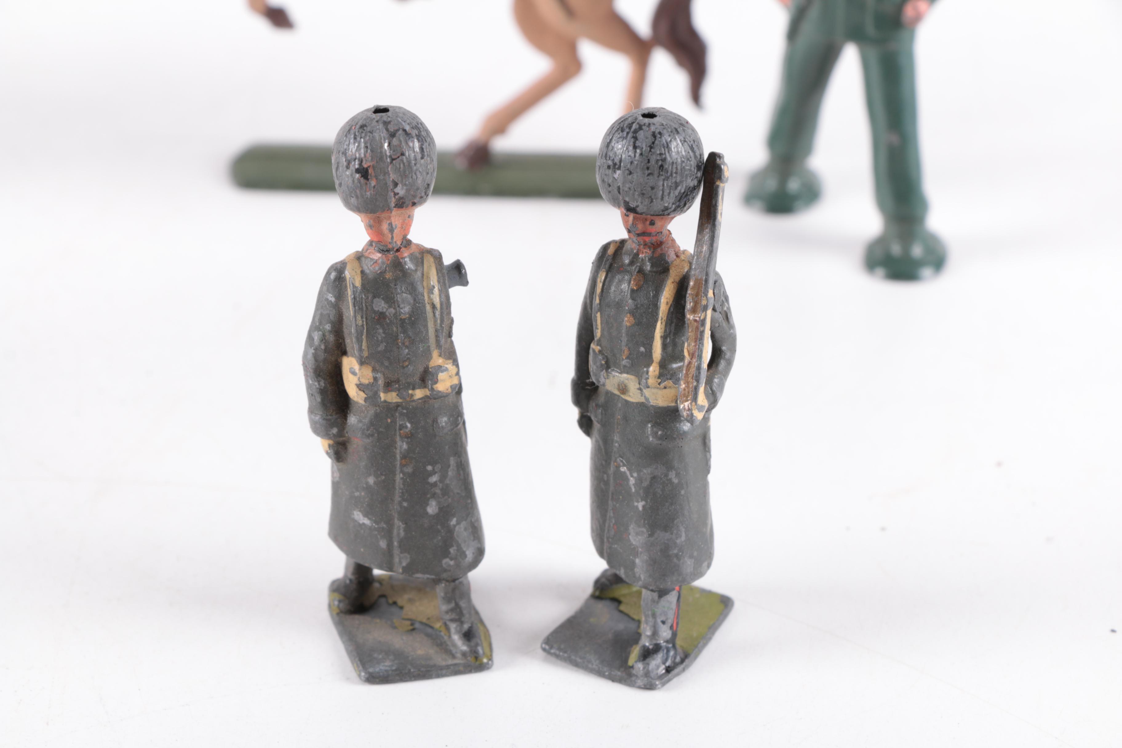 Vintage Metal Soldier Toy Figurines