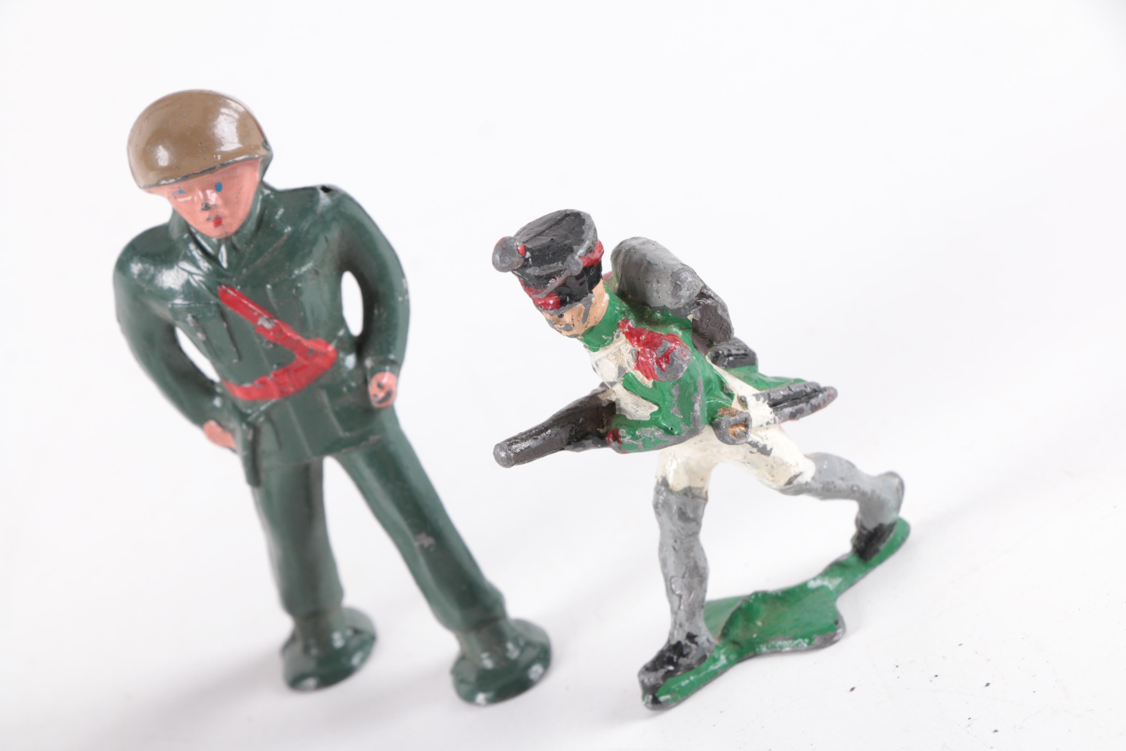 Vintage Metal Soldier Toy Figurines