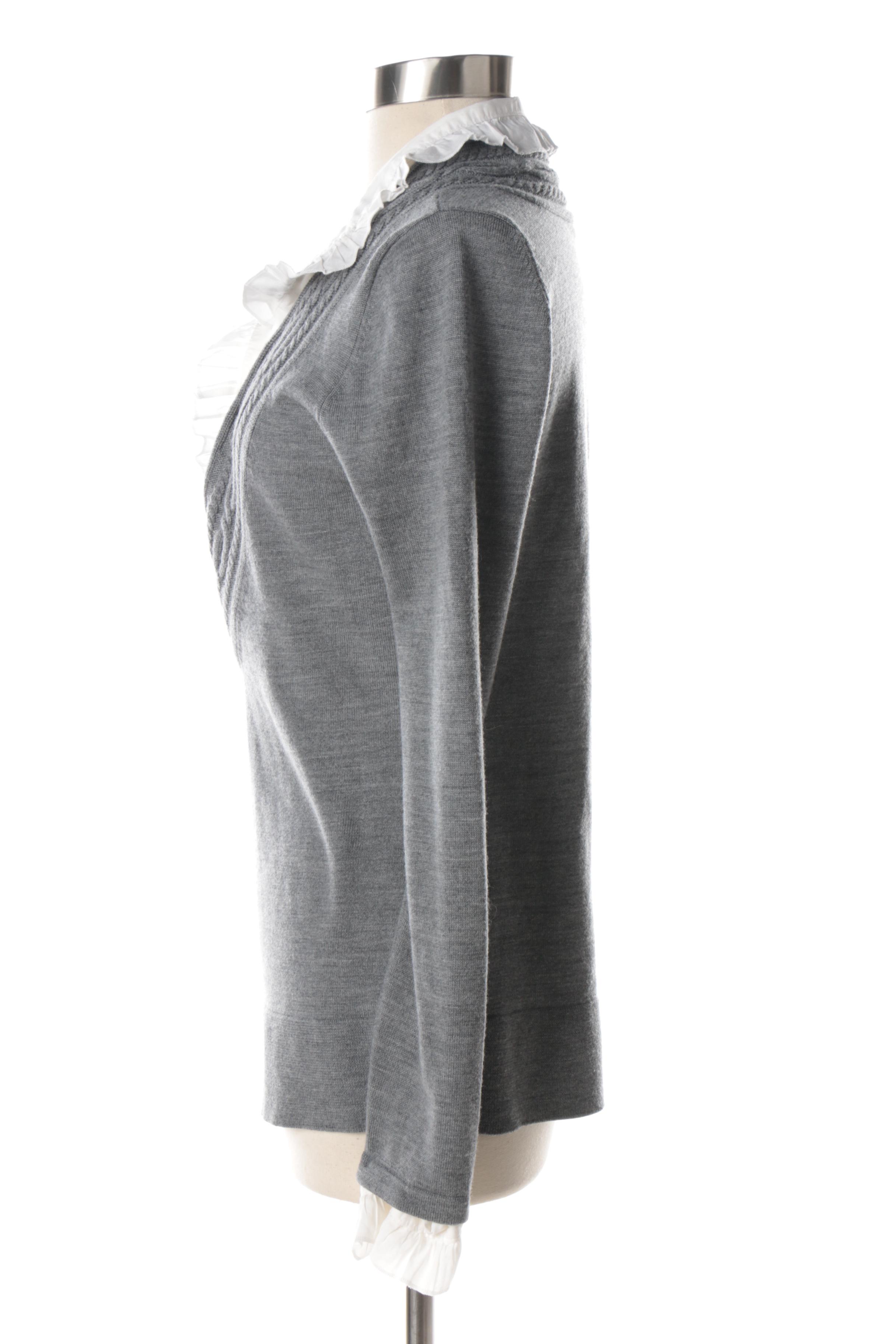 Tory Burch Wool Sweater with Detachable Inserts