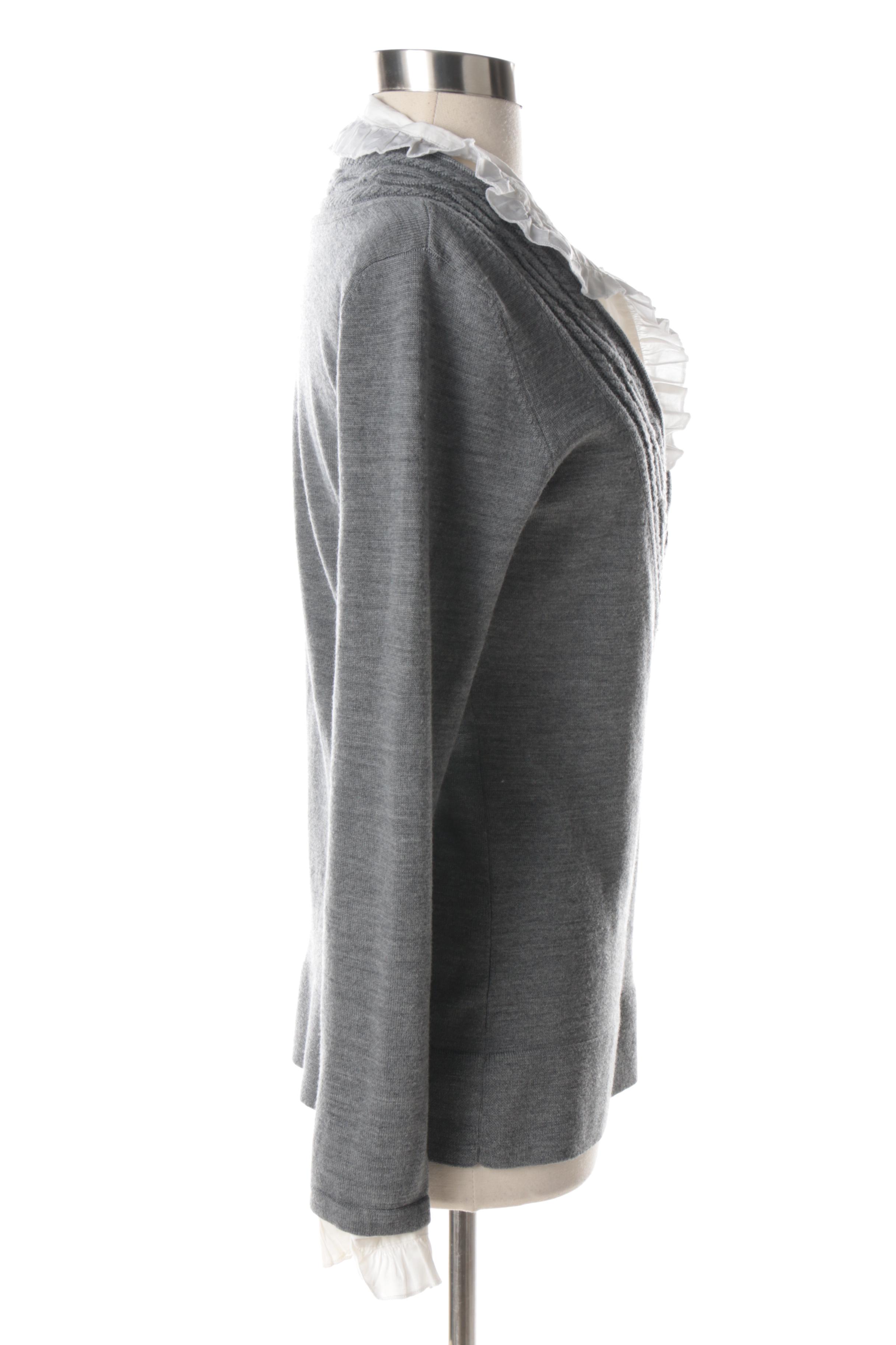 Tory Burch Wool Sweater with Detachable Inserts