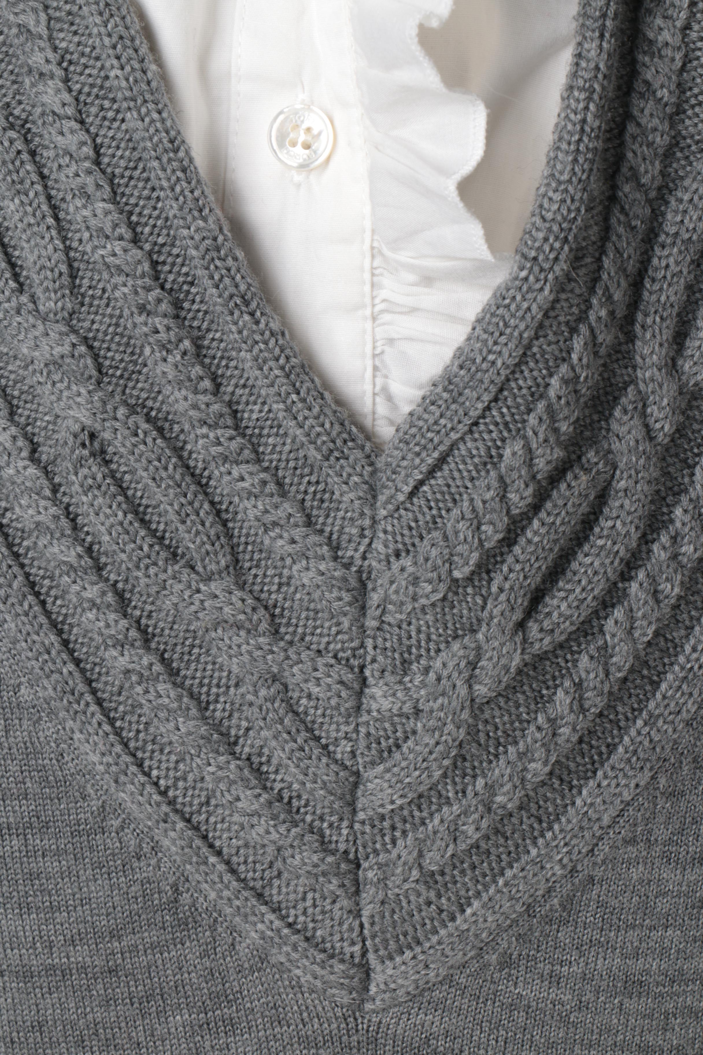 Tory Burch Wool Sweater with Detachable Inserts