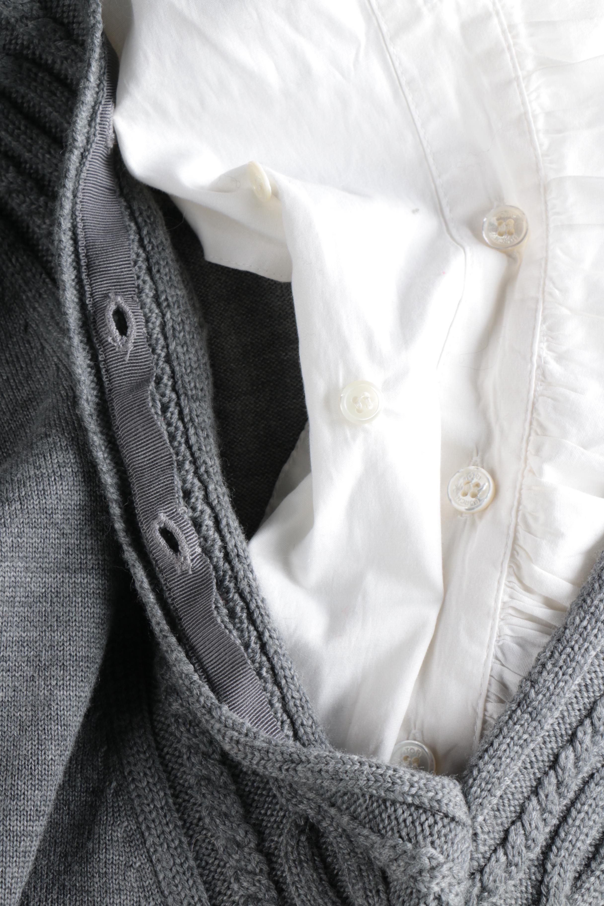 Tory Burch Wool Sweater with Detachable Inserts