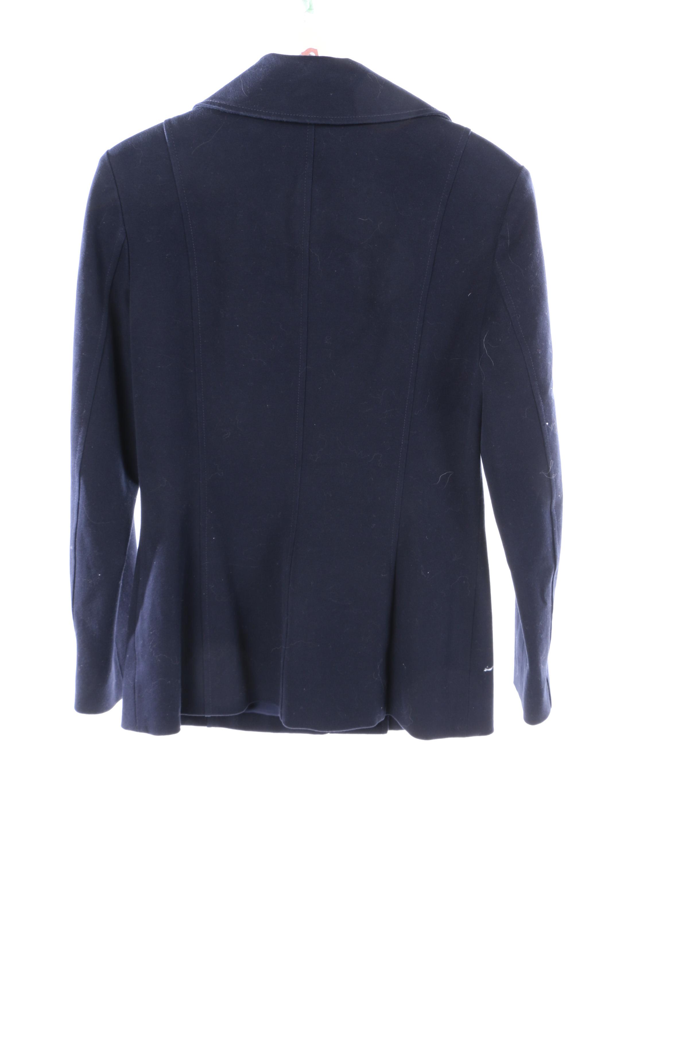 Peacoats and Sweater with Mongolian Lamb Fur Collar Including Saks Fifth Avenue