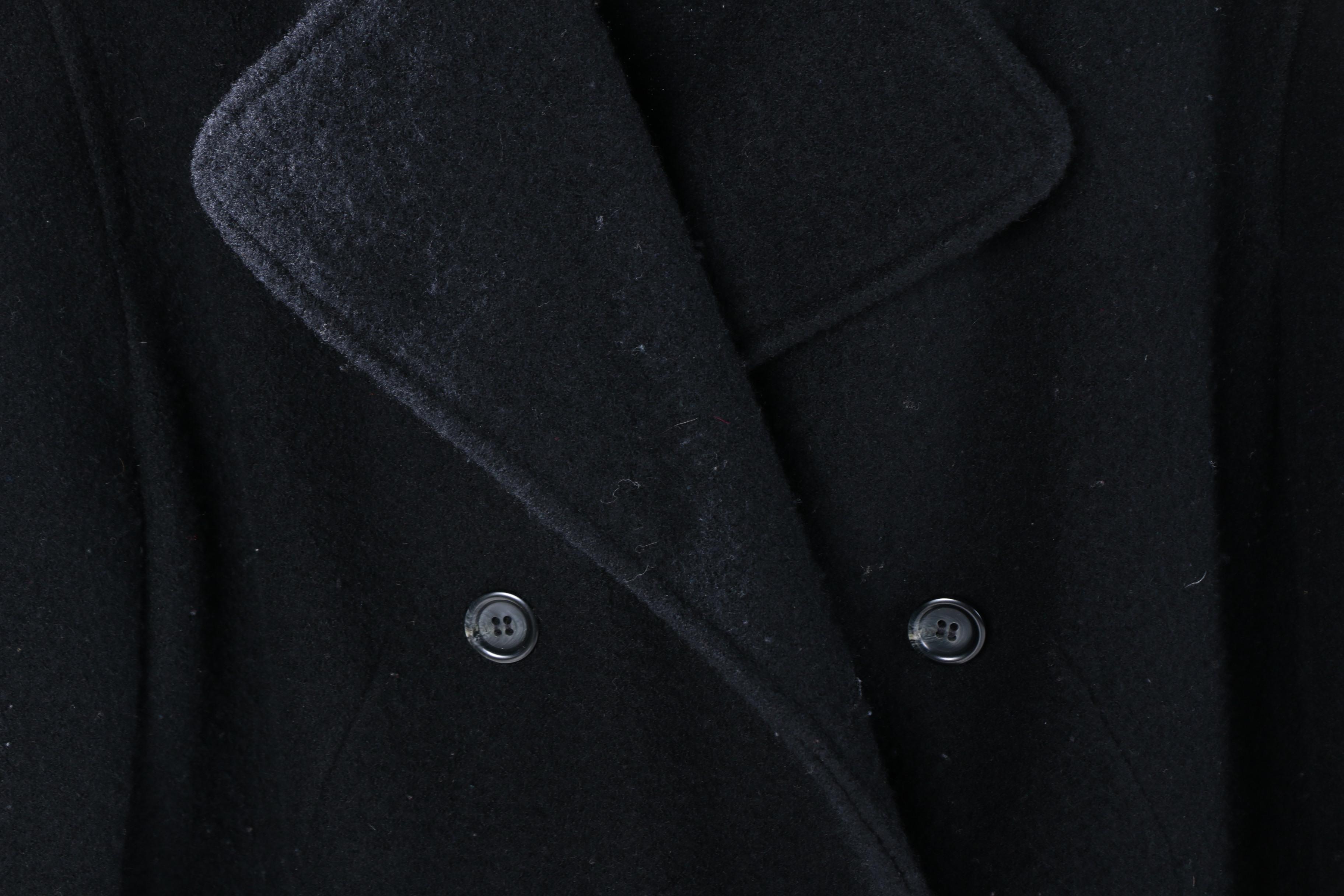 Peacoats and Sweater with Mongolian Lamb Fur Collar Including Saks Fifth Avenue