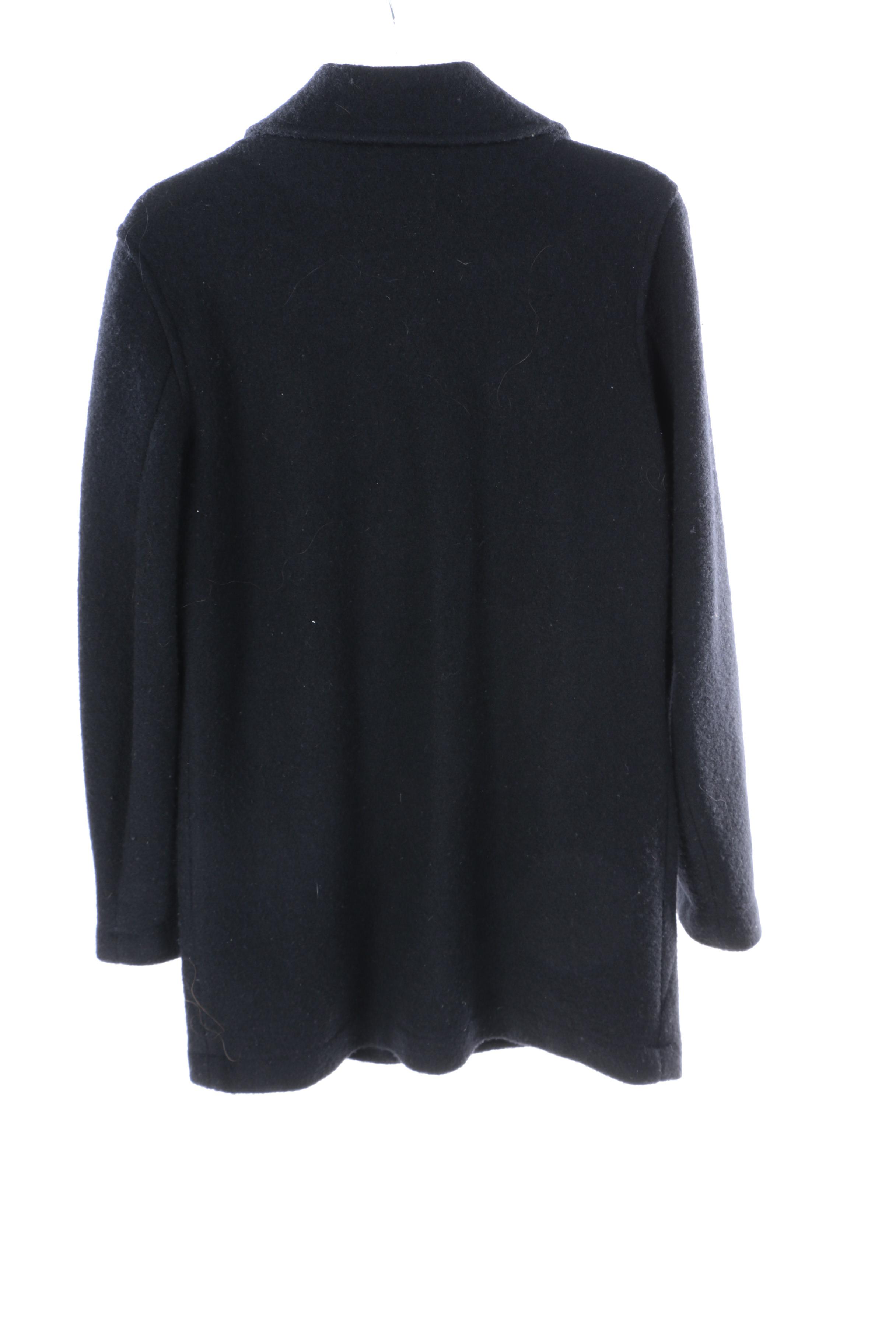 Peacoats and Sweater with Mongolian Lamb Fur Collar Including Saks Fifth Avenue