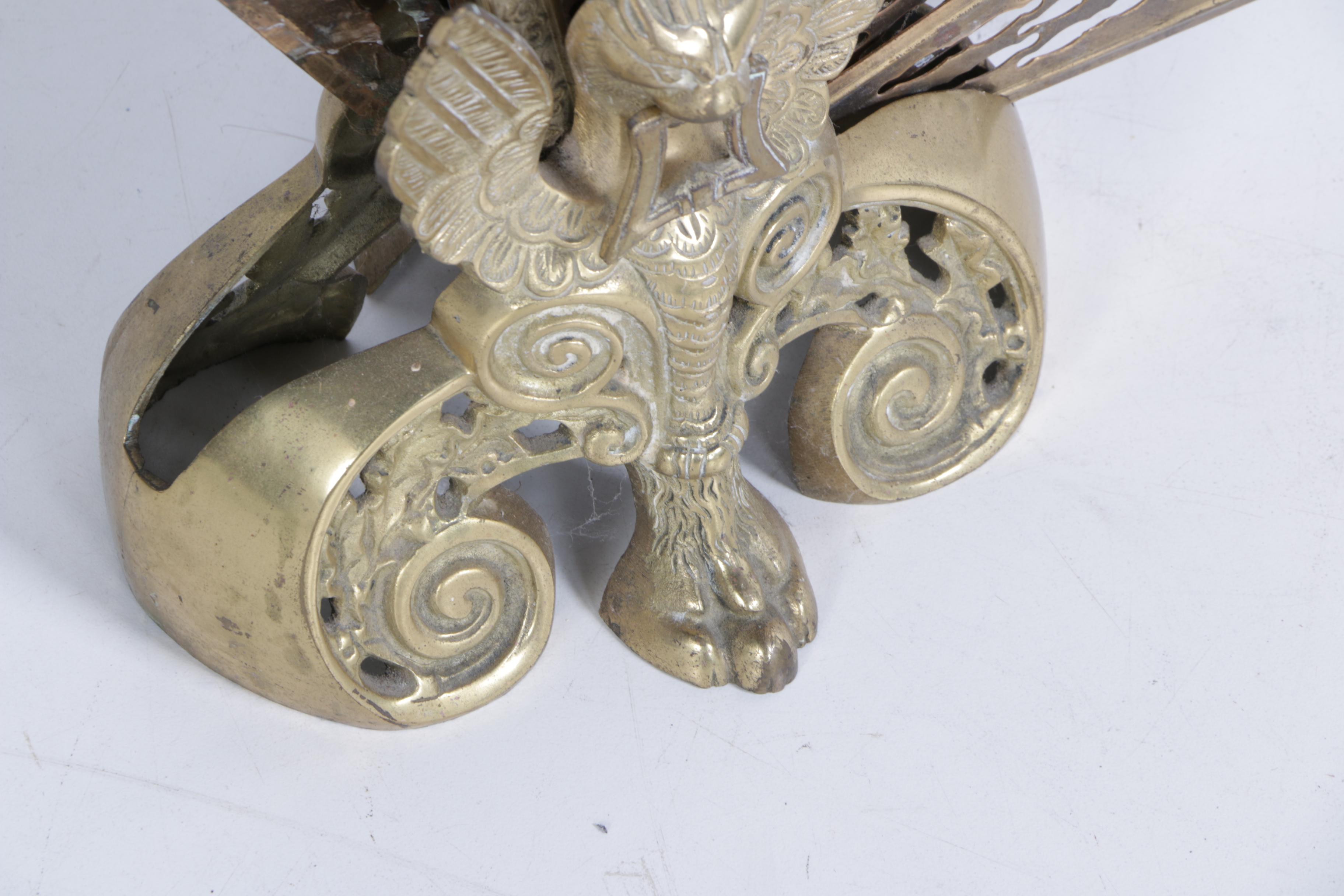 Brass Folding Fireplace Screen