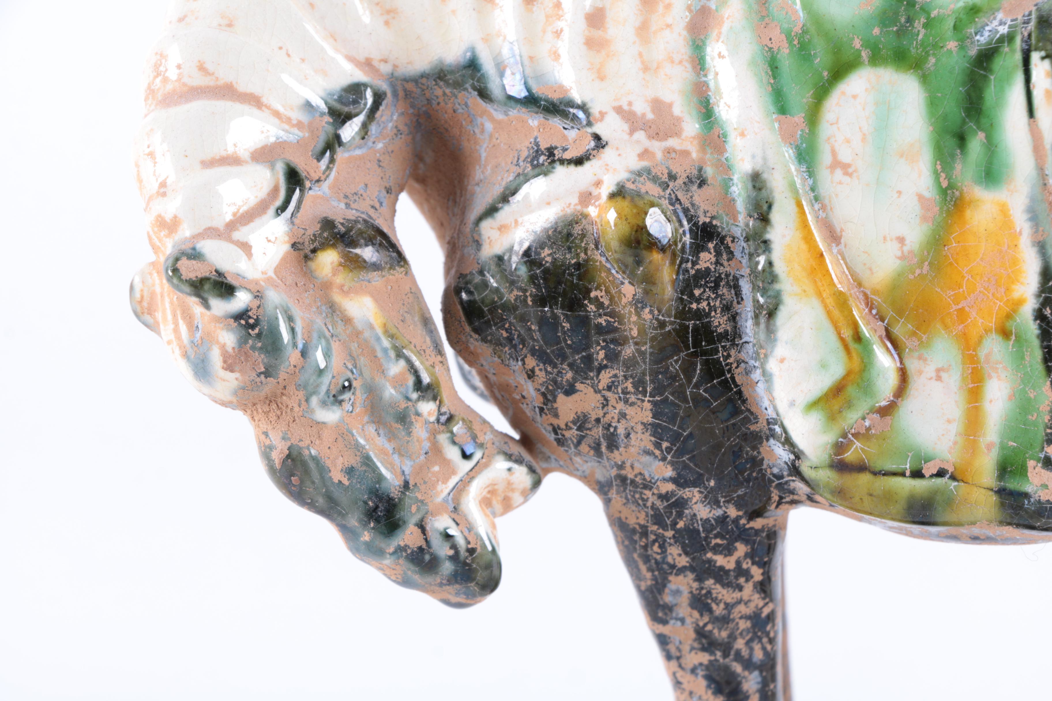Chinese Tang Style Ceramic Horse Figurine