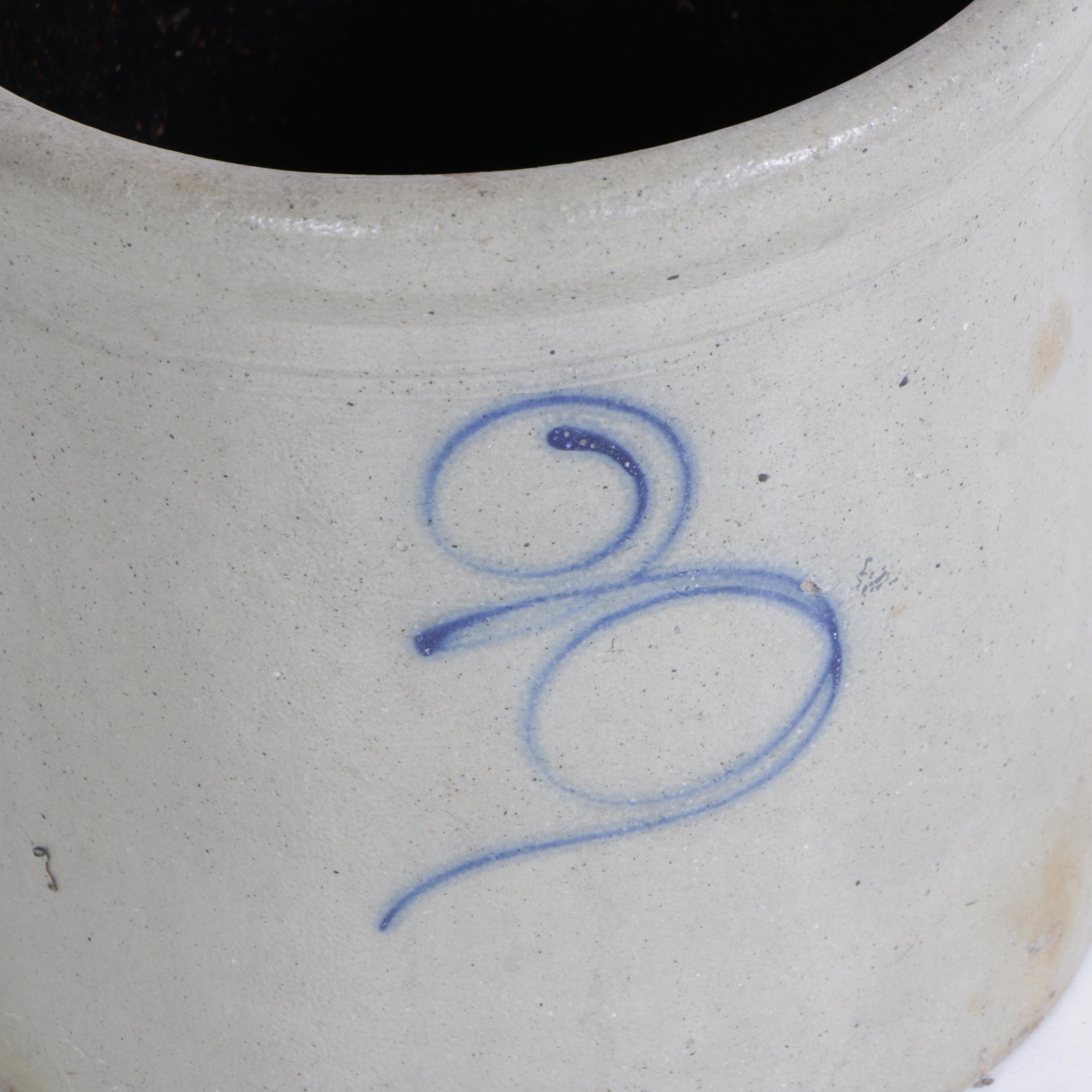 Antique Red Wing (Attributed) Three Gallon Stoneware Crock