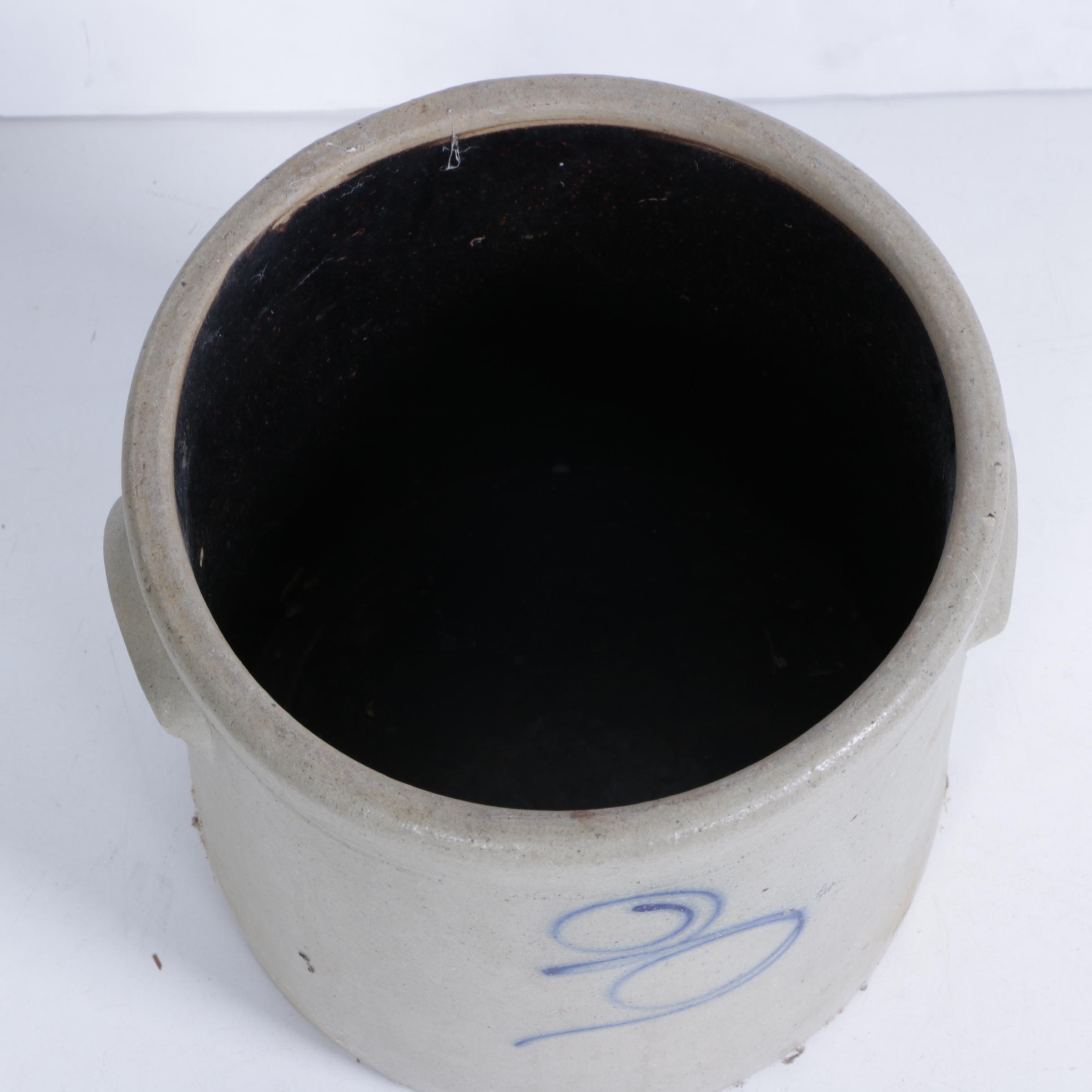 Antique Red Wing (Attributed) Three Gallon Stoneware Crock