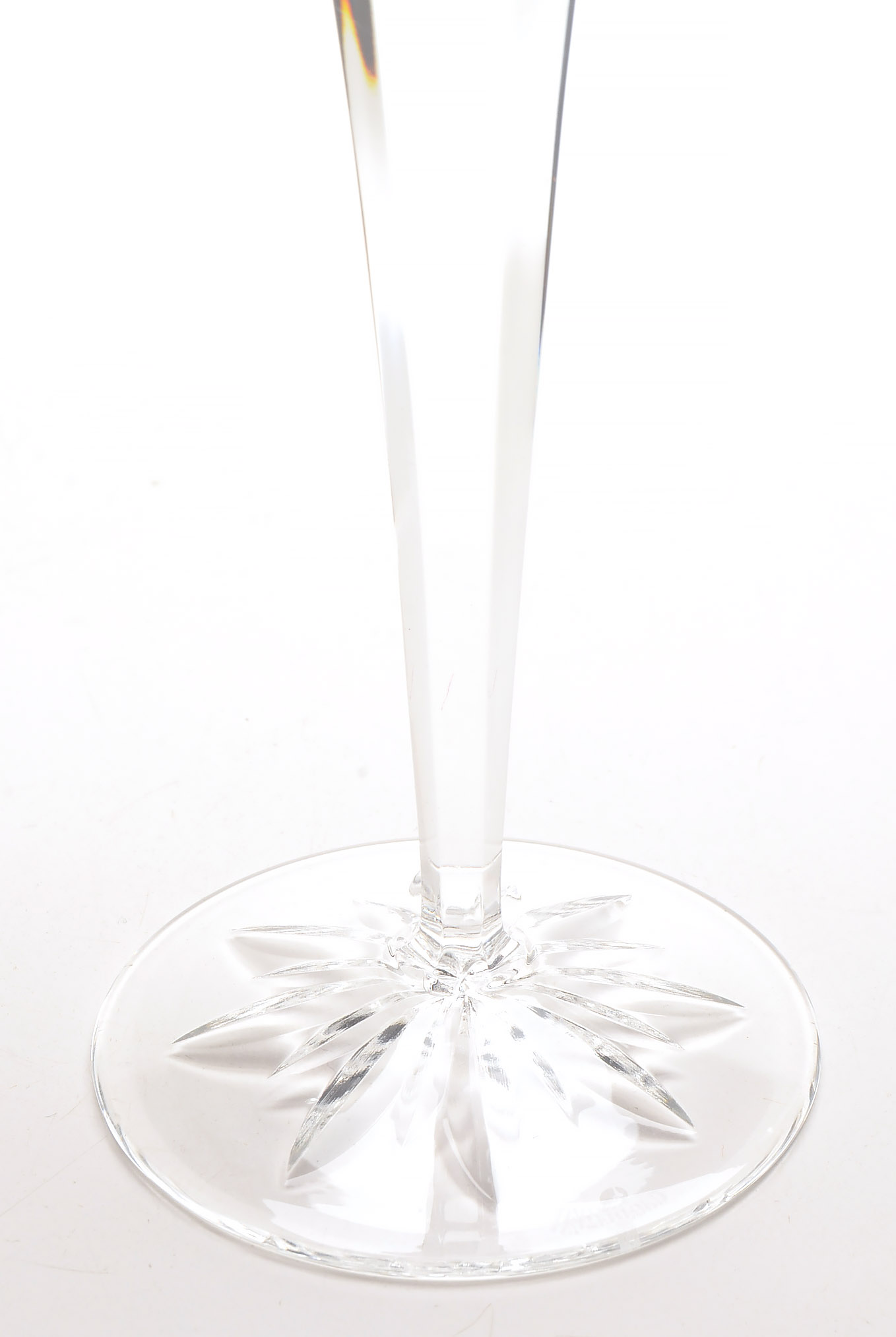 Waterford Crystal "Snow Crystals Ruby" Champagne Flutes