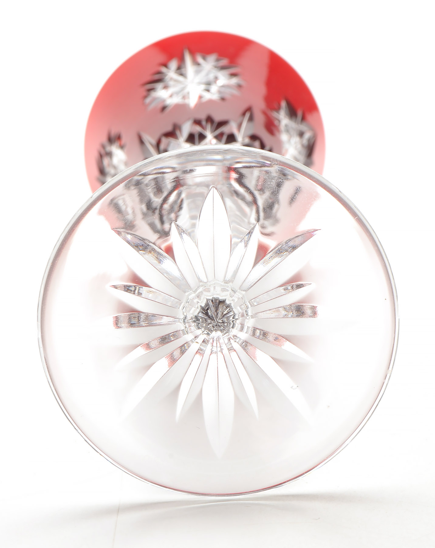 Waterford Crystal "Snow Crystals Ruby" Champagne Flutes
