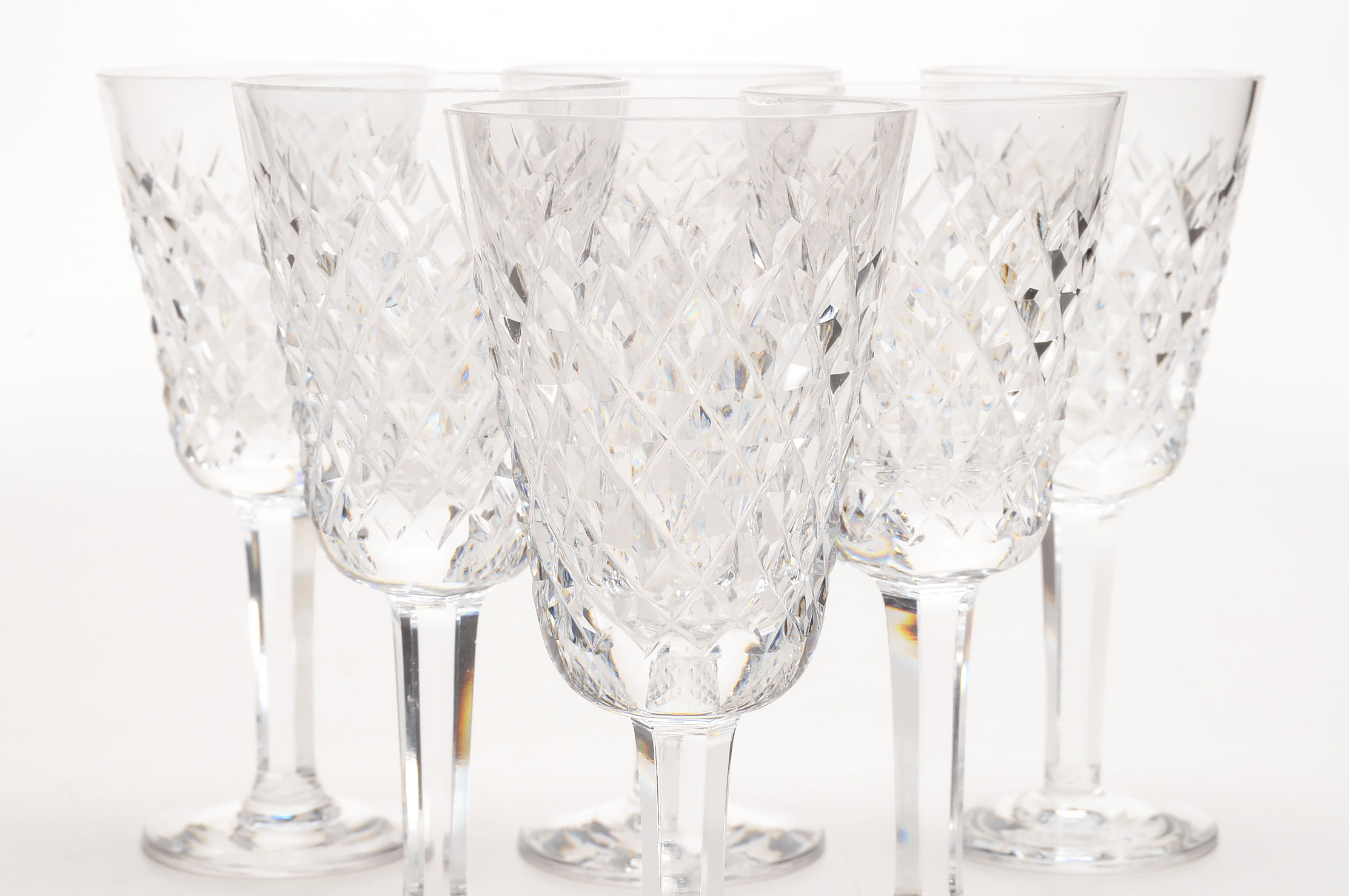 Waterford Crystal "Alana" Tableware and American Brilliant Period Cut Glass Bowl