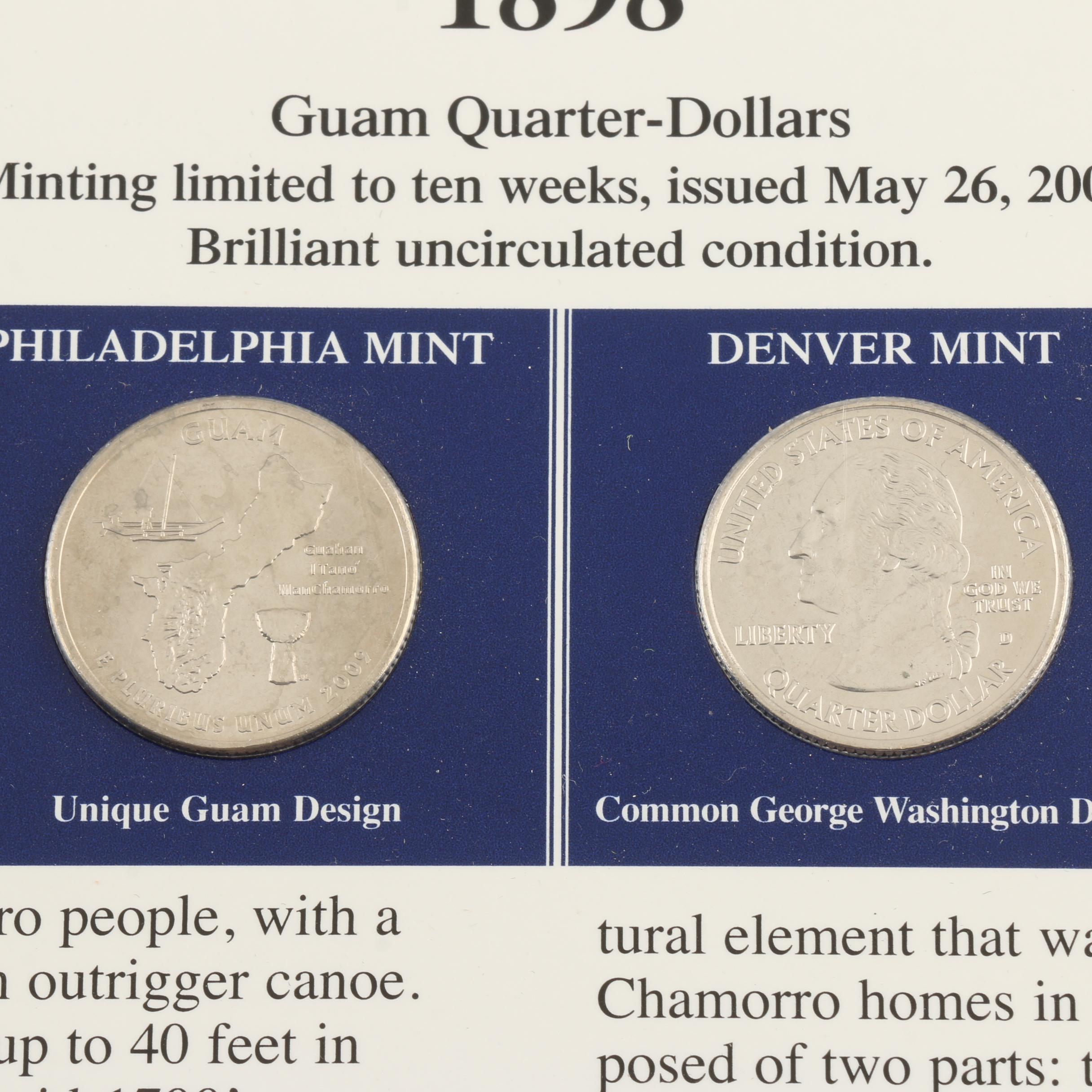 Assortment of Modern Washington Quarters and $2 Federal Reserve Notes