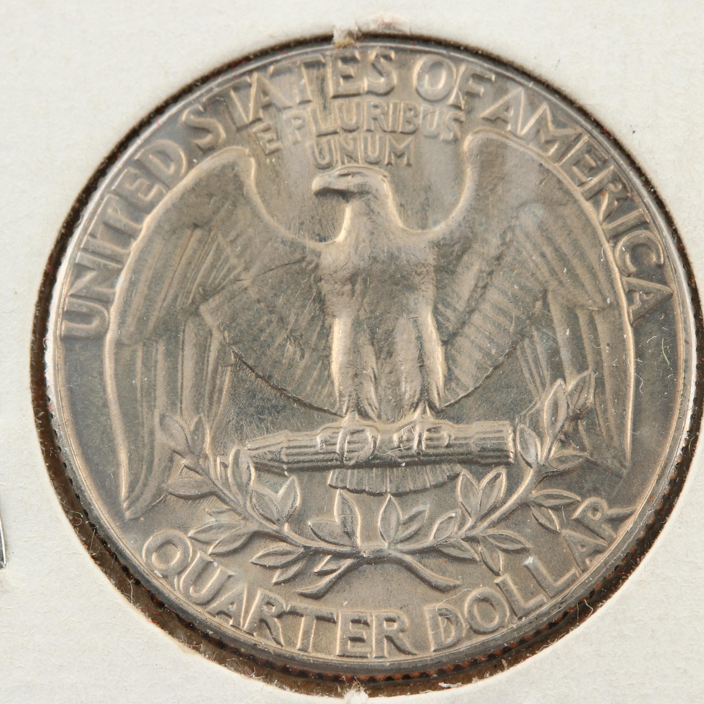 Assortment of Modern Washington Quarters and $2 Federal Reserve Notes