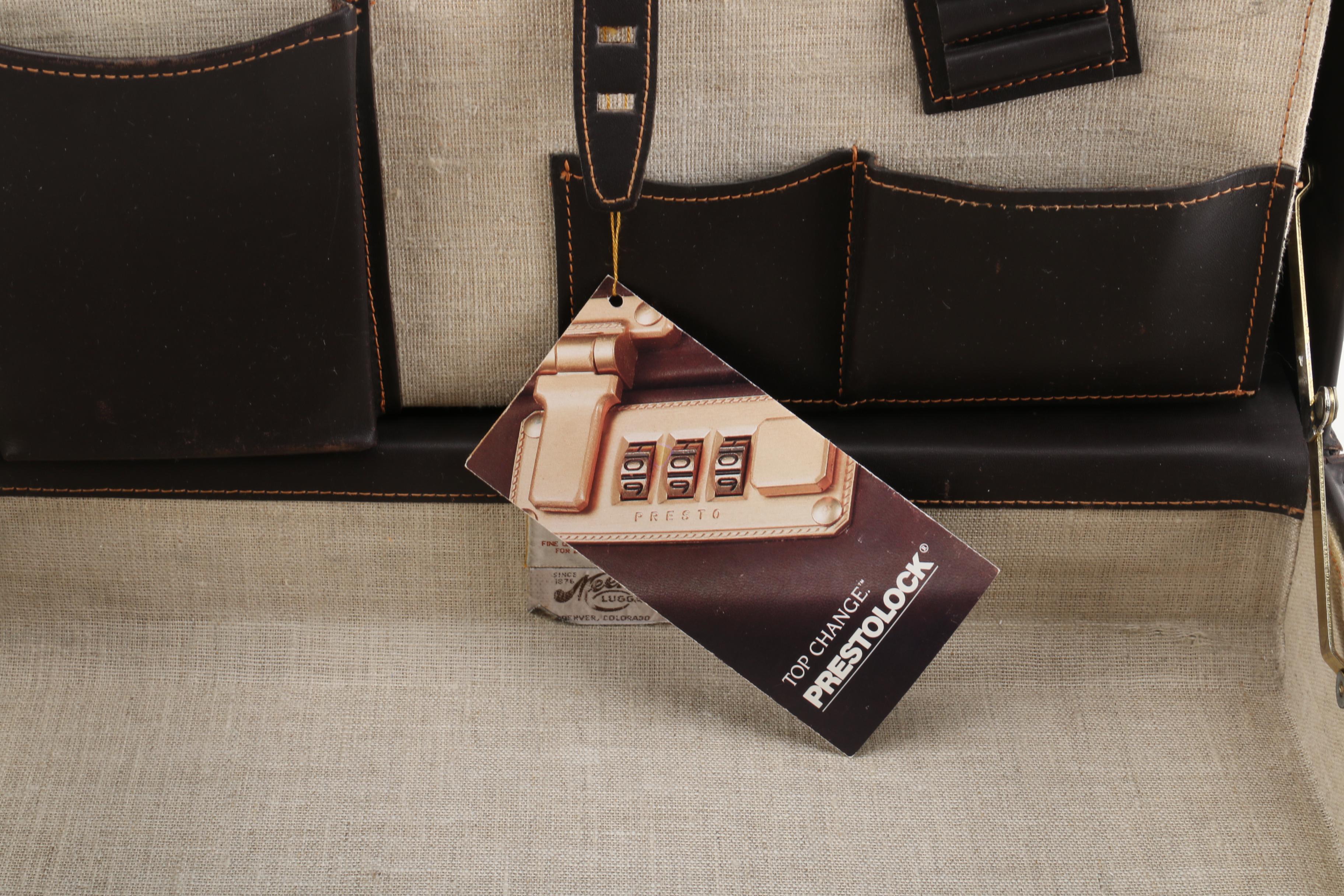 Presto Leather Hardshell Locking Briefcase