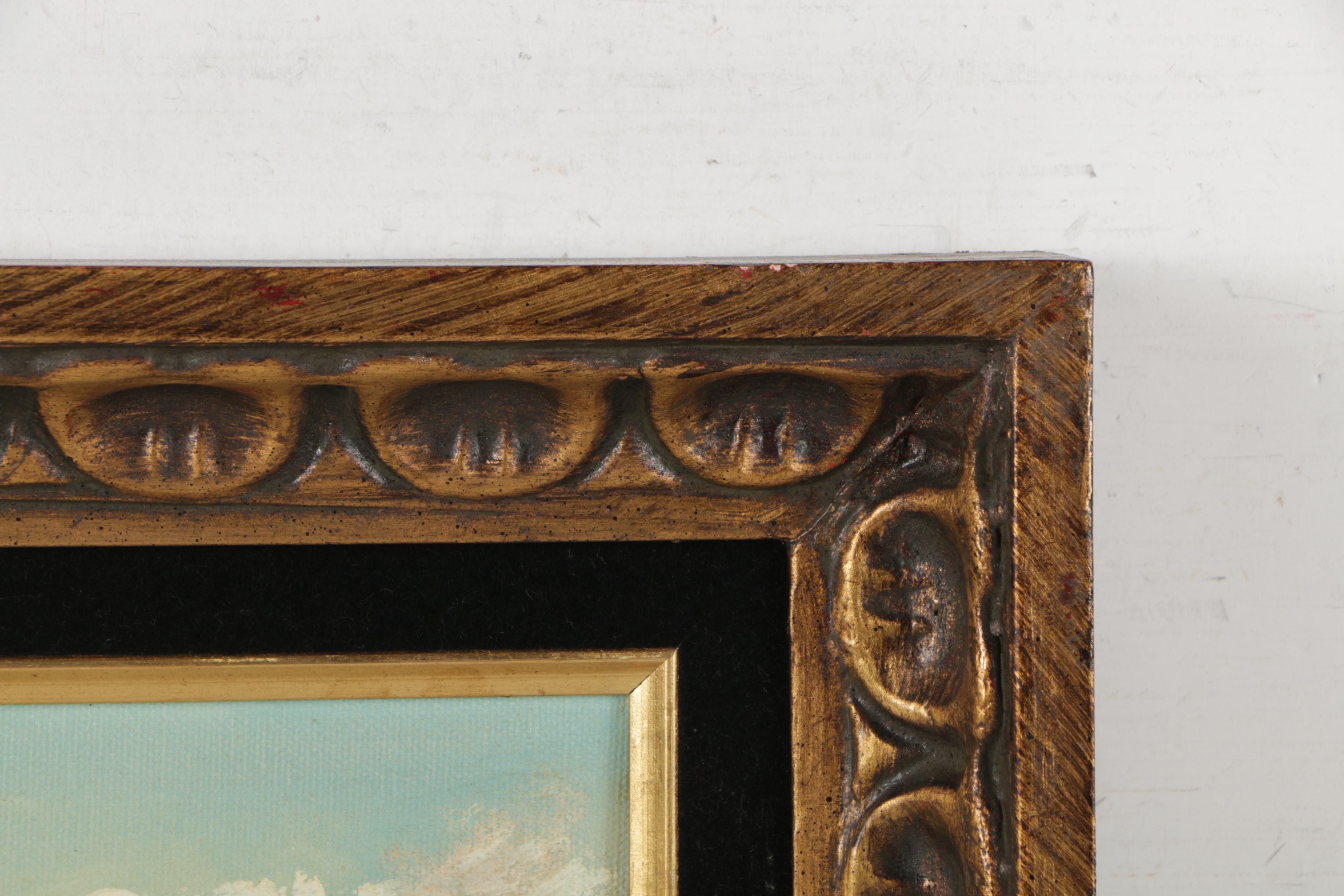 Bernard Bosman Oil Painting of Mountain Landscape