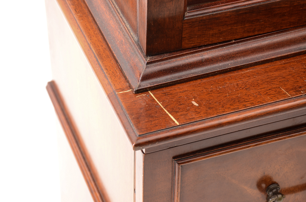 Vintage Mahogany Breakfront China Cabinet