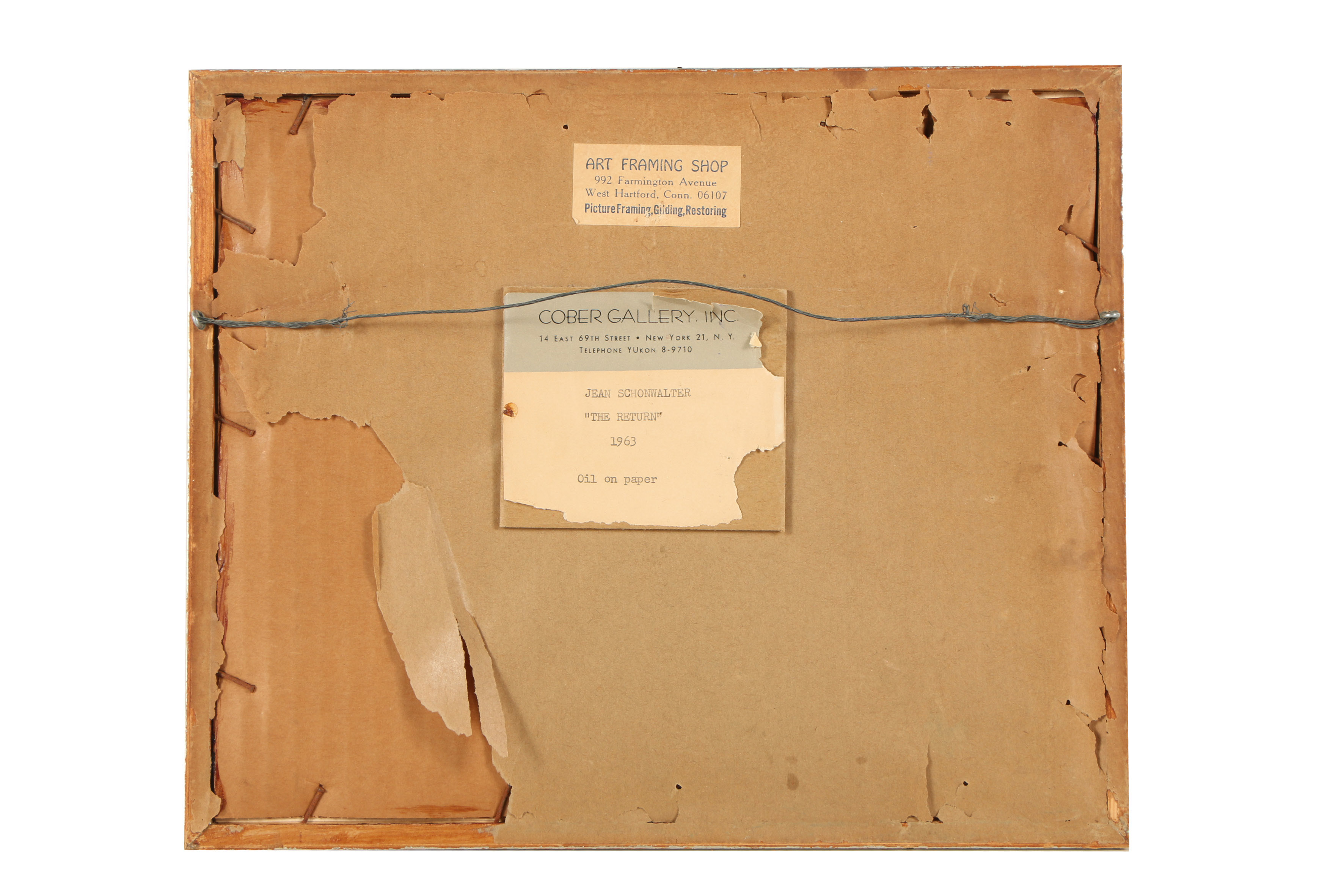 Jean Schonwalter Oil Painting on Paper "The Return"