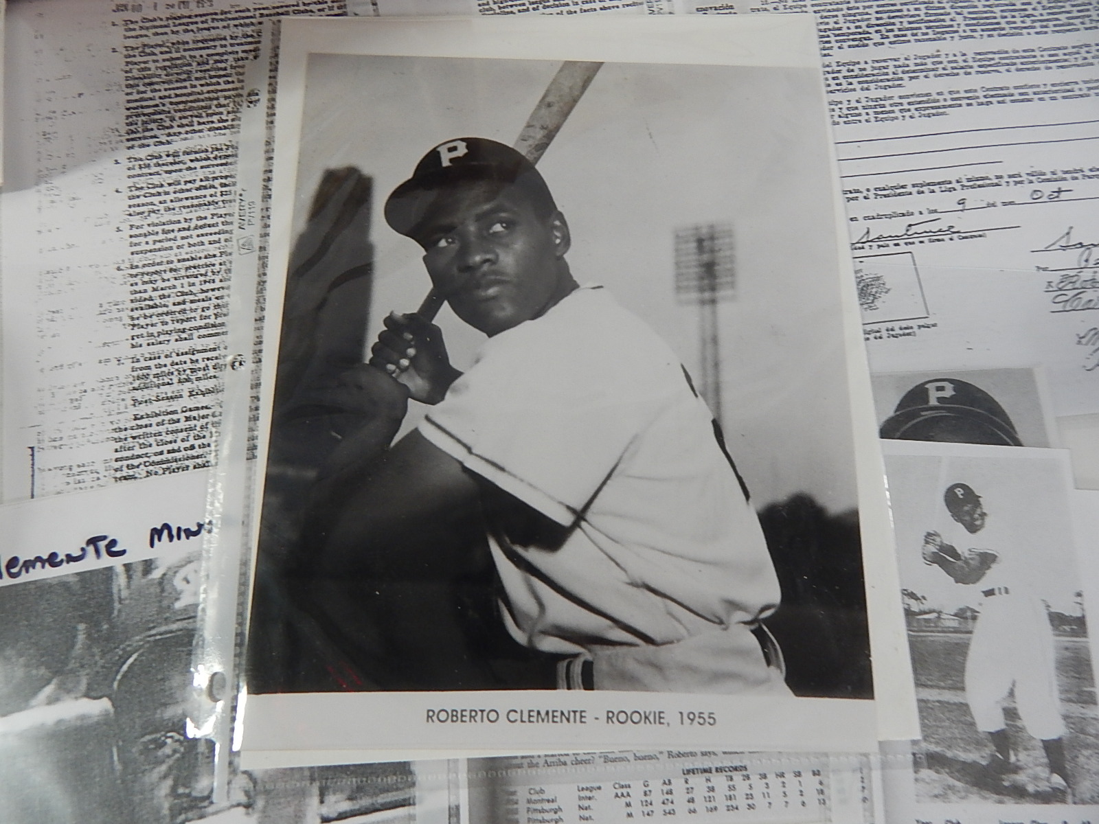 Roberto Clemente Collectibles with Starting Lineup, 1960s Topps Fold-Out