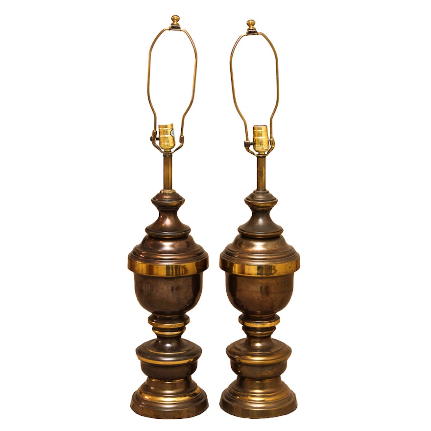 Vintage Brass Tone Table Lamps