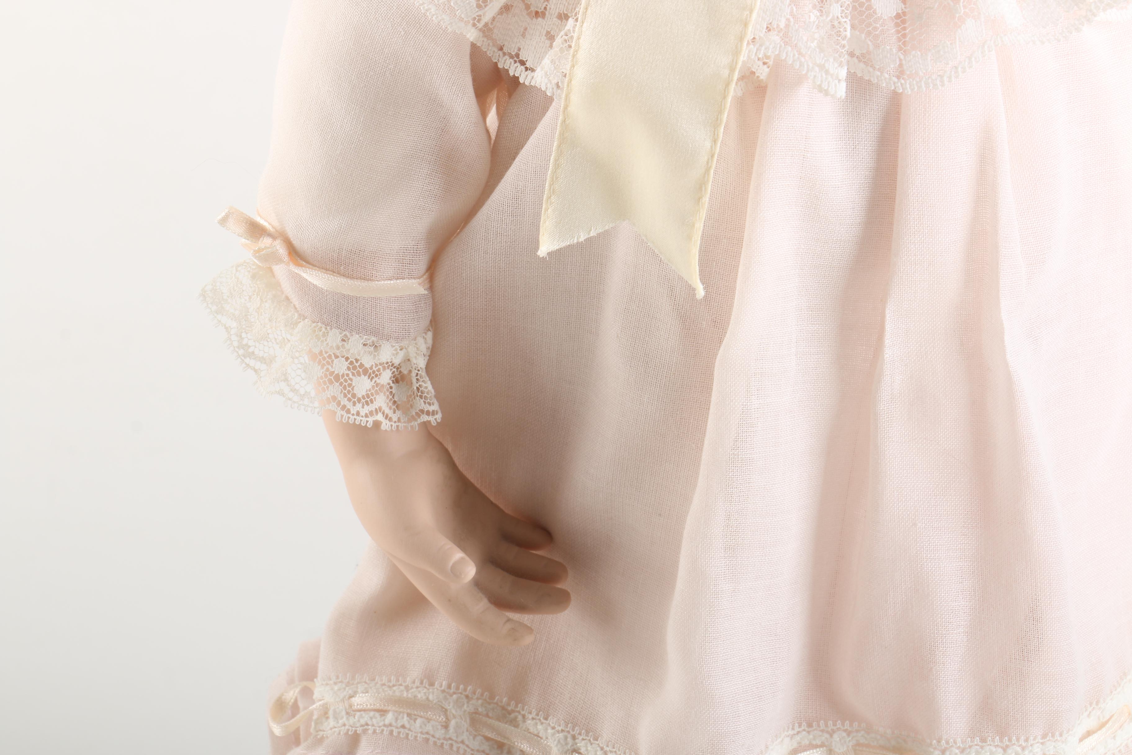 Hamilton Collection Signed "Jessica" and Danbury Mint "Sophie" Porcelain Dolls