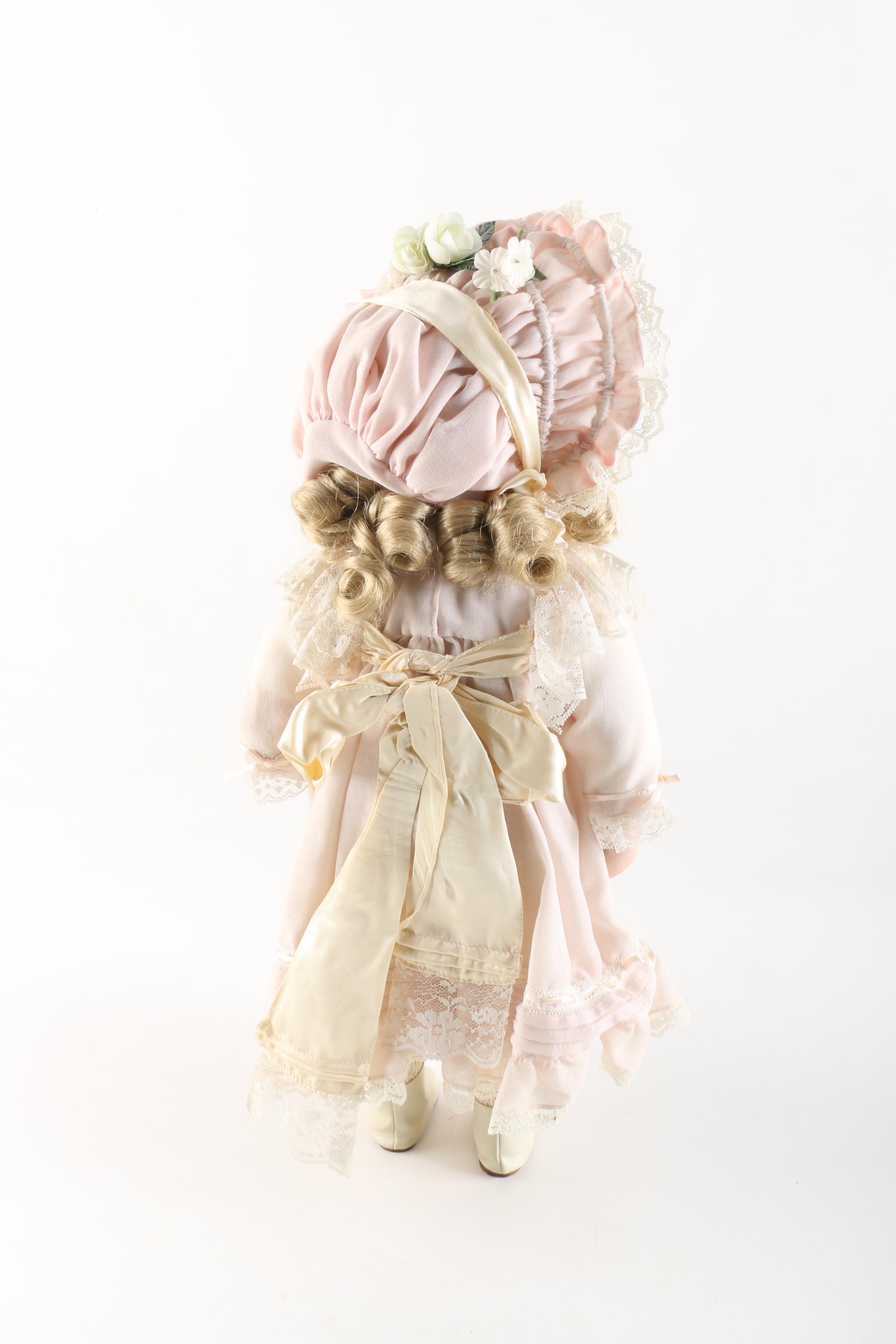 Hamilton Collection Signed "Jessica" and Danbury Mint "Sophie" Porcelain Dolls