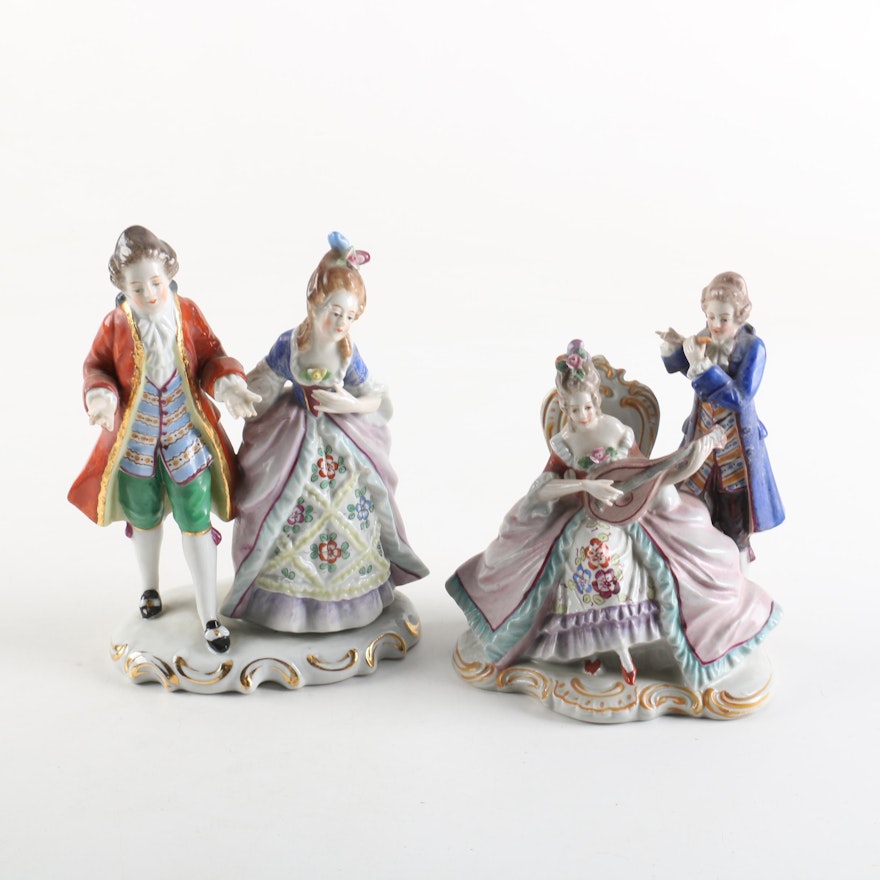 Stizendorf Courting Couples Porcelain Figurines