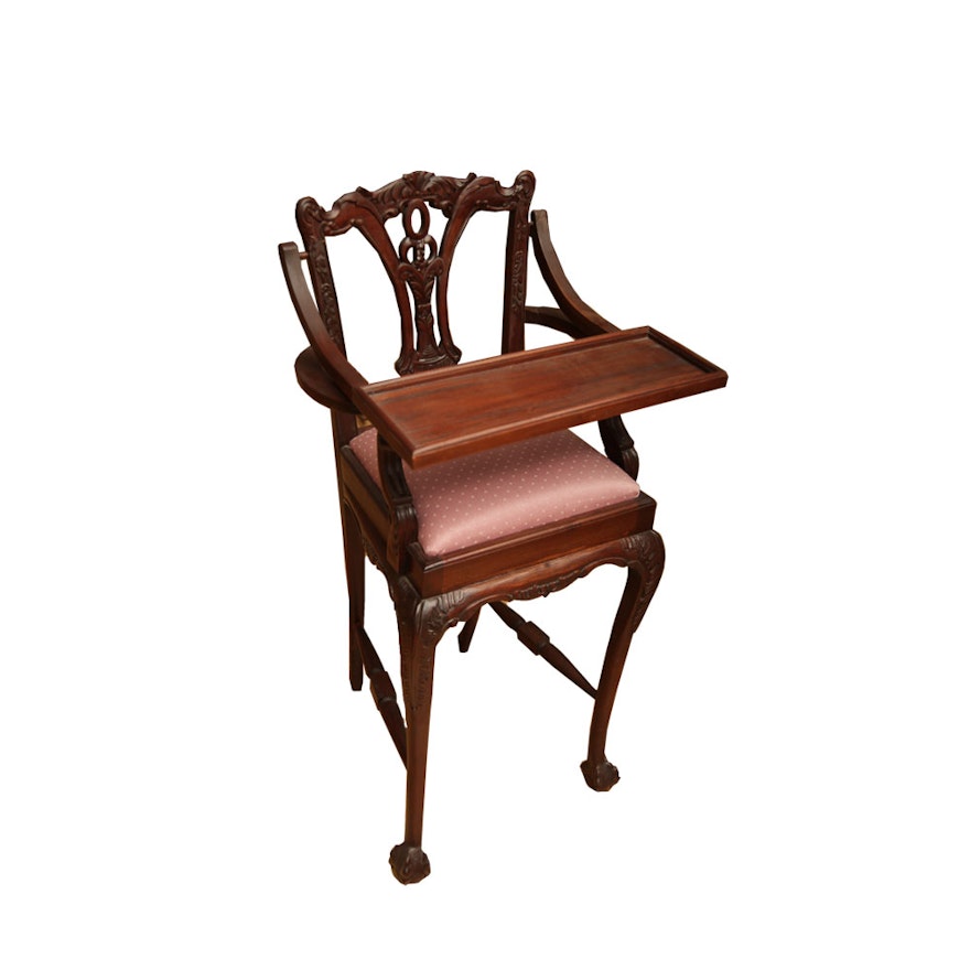 Chippendale Style Child's High Chair