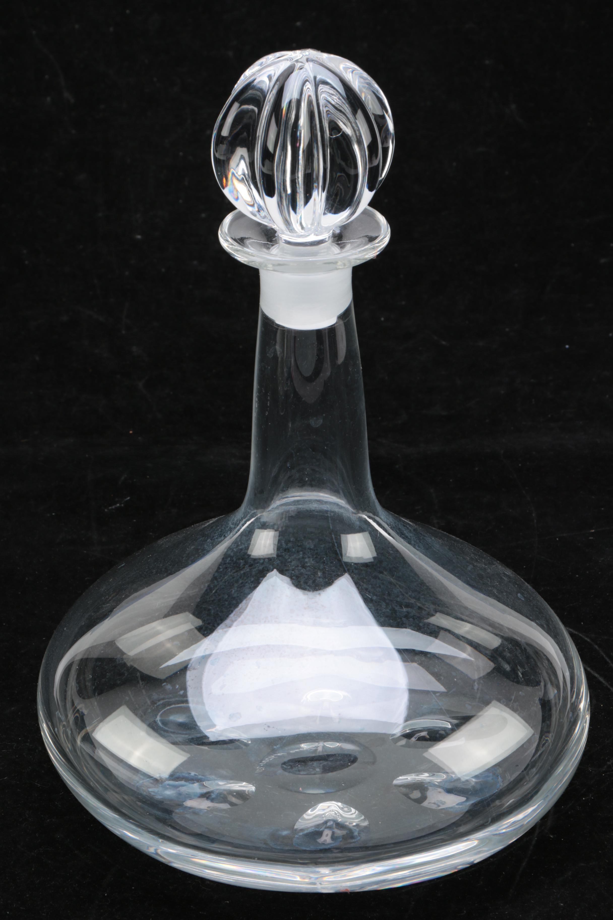 Crystal and Glass Decanters Featuring Orrefors