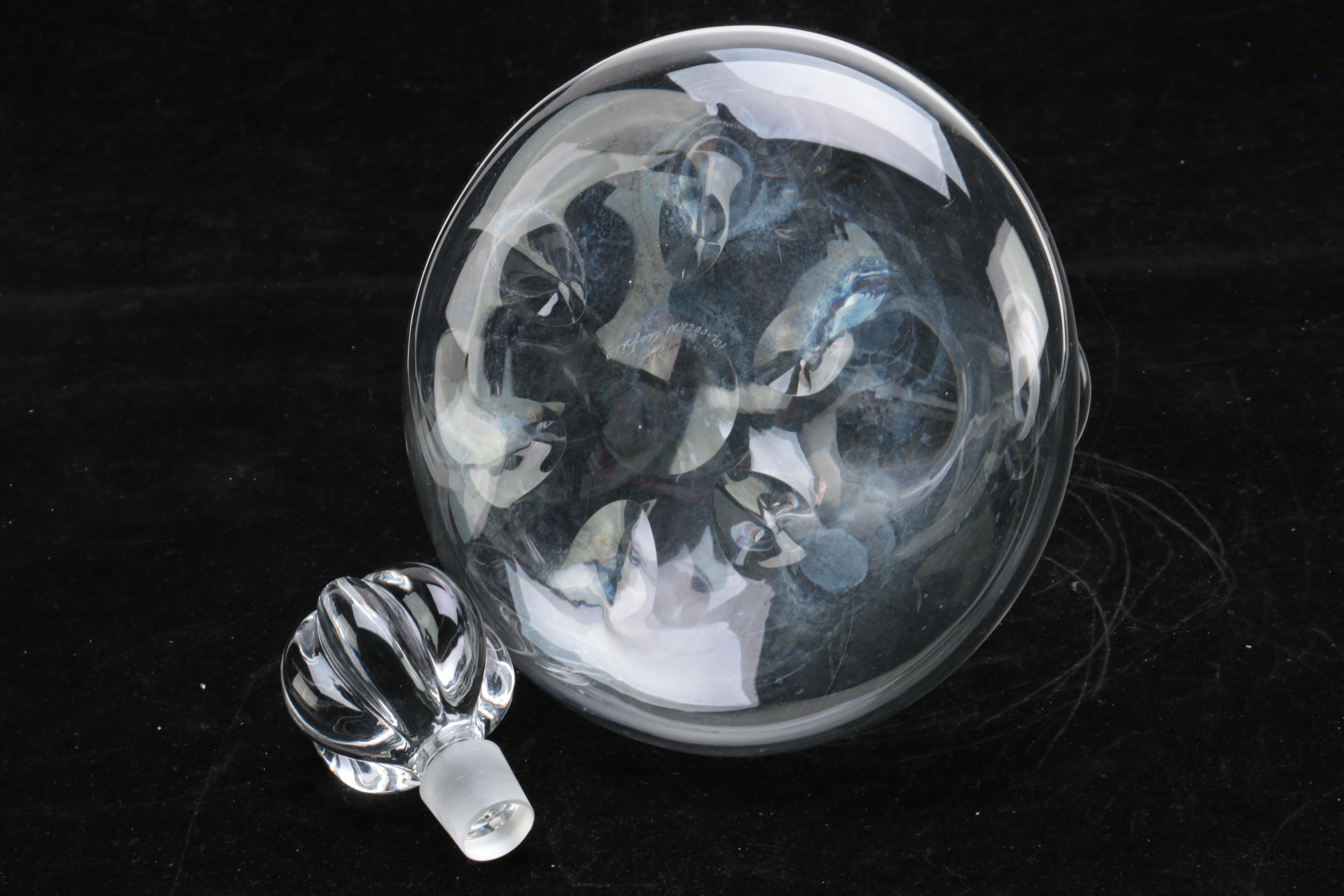 Crystal and Glass Decanters Featuring Orrefors