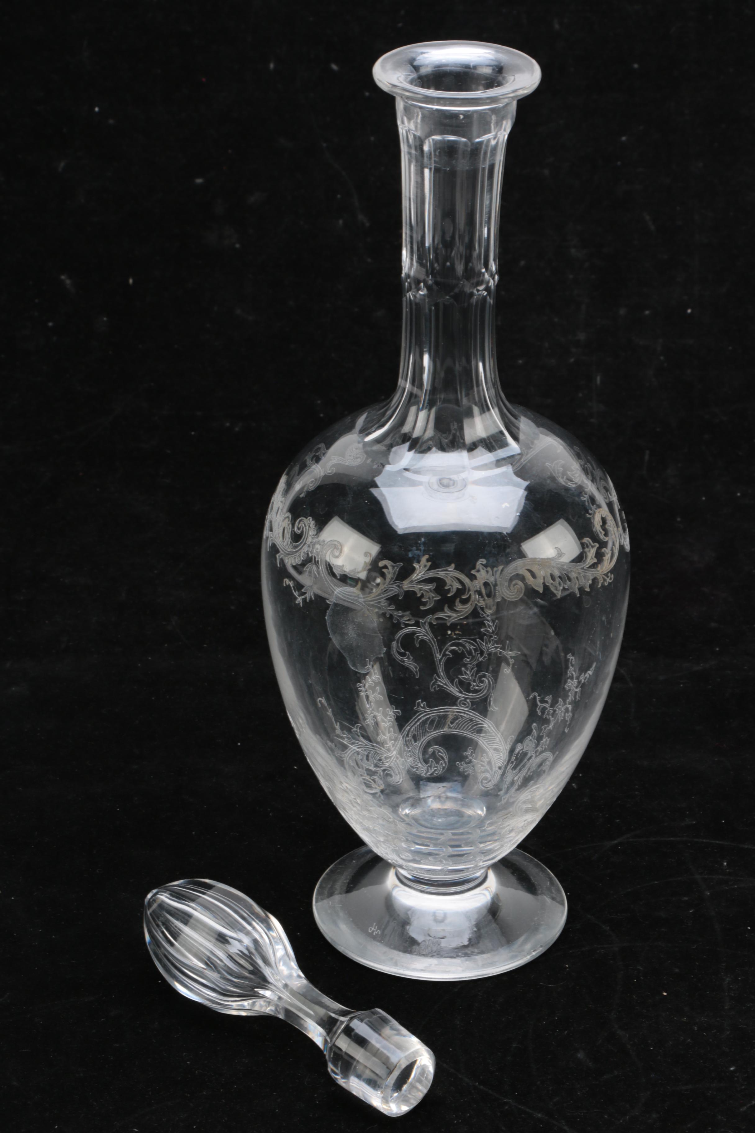 Crystal and Glass Decanters Featuring Orrefors