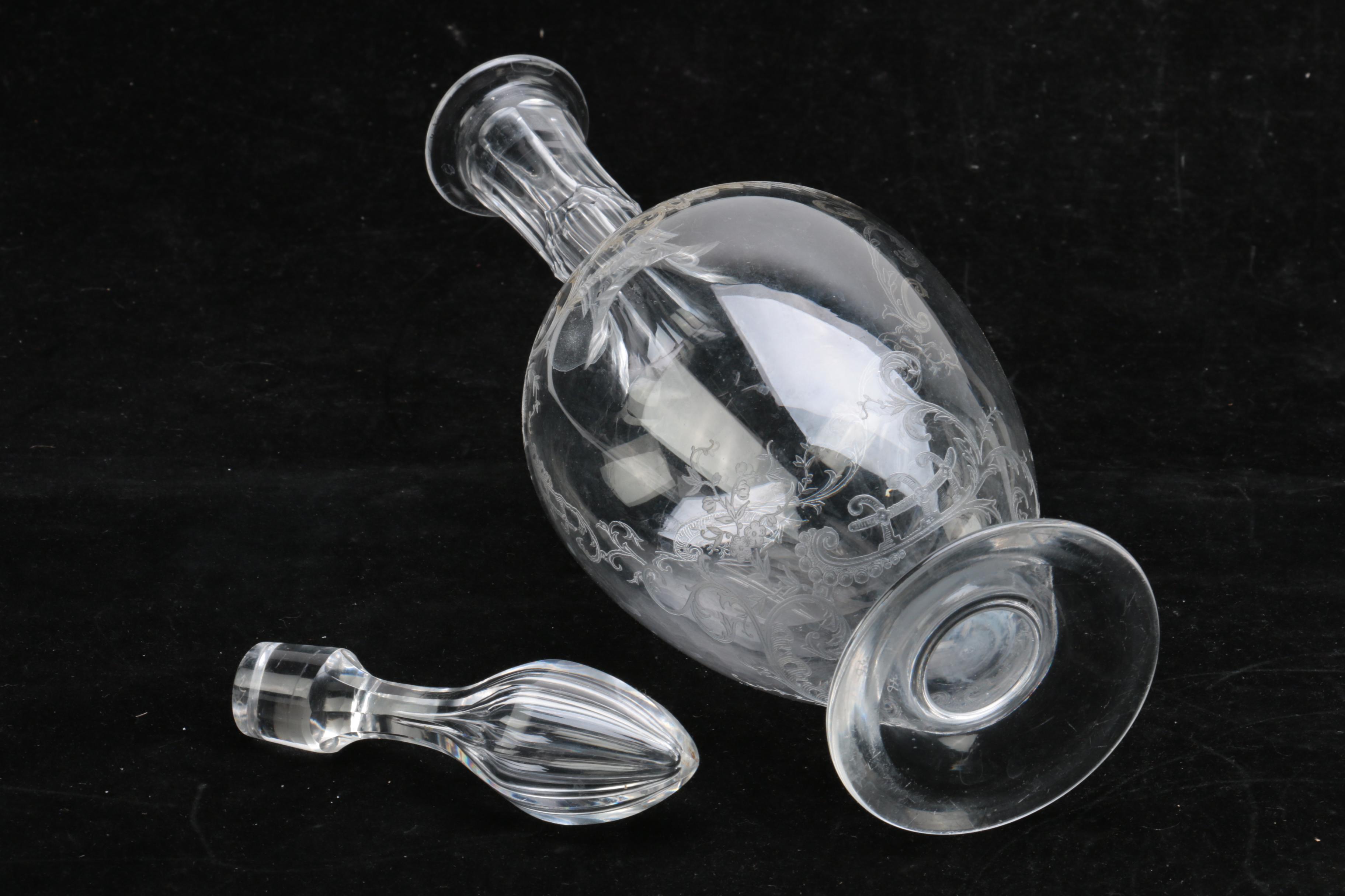 Crystal and Glass Decanters Featuring Orrefors