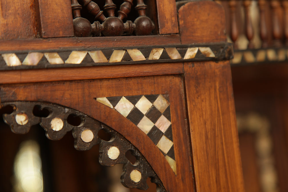 Antique Moroccan Inlaid Cabinet