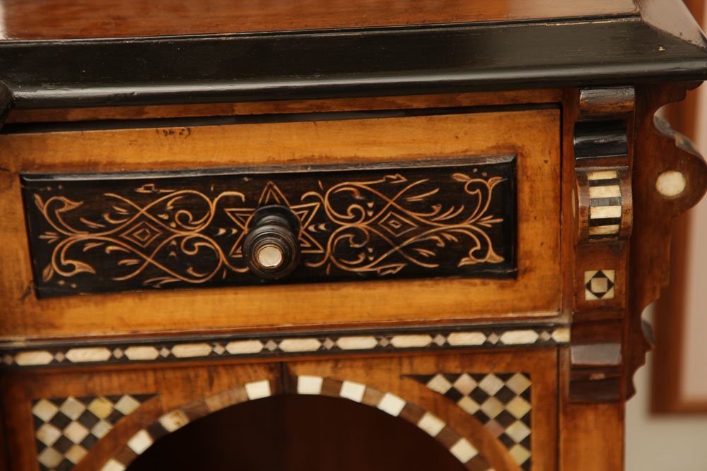 Antique Moroccan Inlaid Cabinet
