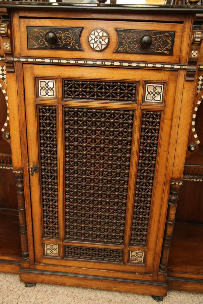 Antique Moroccan Inlaid Cabinet
