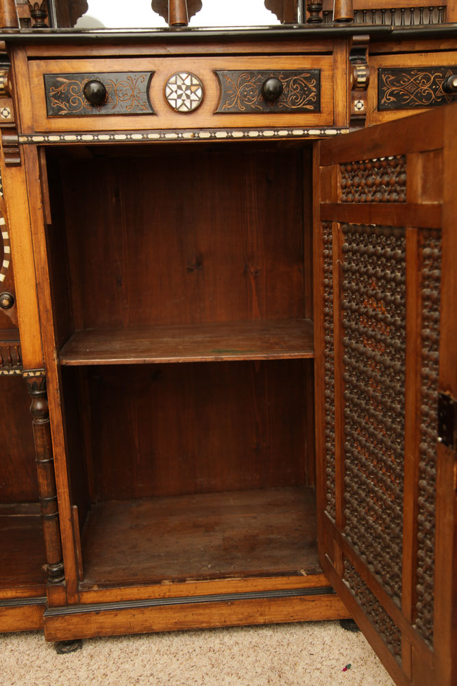 Antique Moroccan Inlaid Cabinet