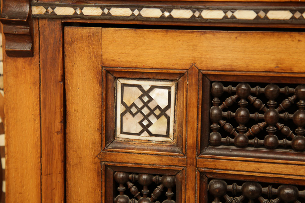 Antique Moroccan Inlaid Cabinet