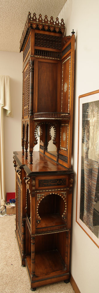 Antique Moroccan Inlaid Cabinet
