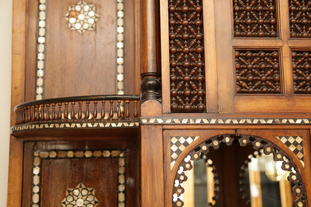 Antique Moroccan Inlaid Cabinet