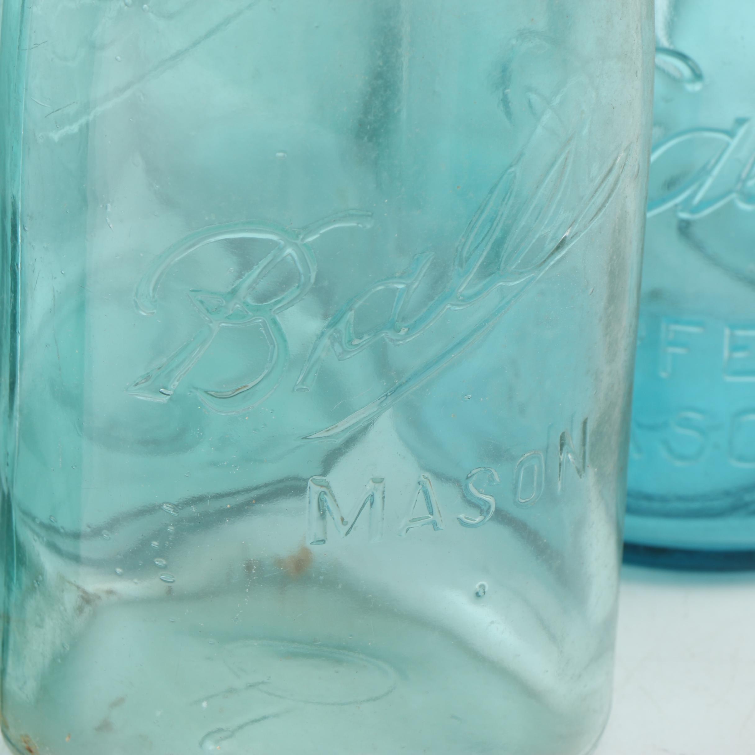 Ball Lidded Mason Jars