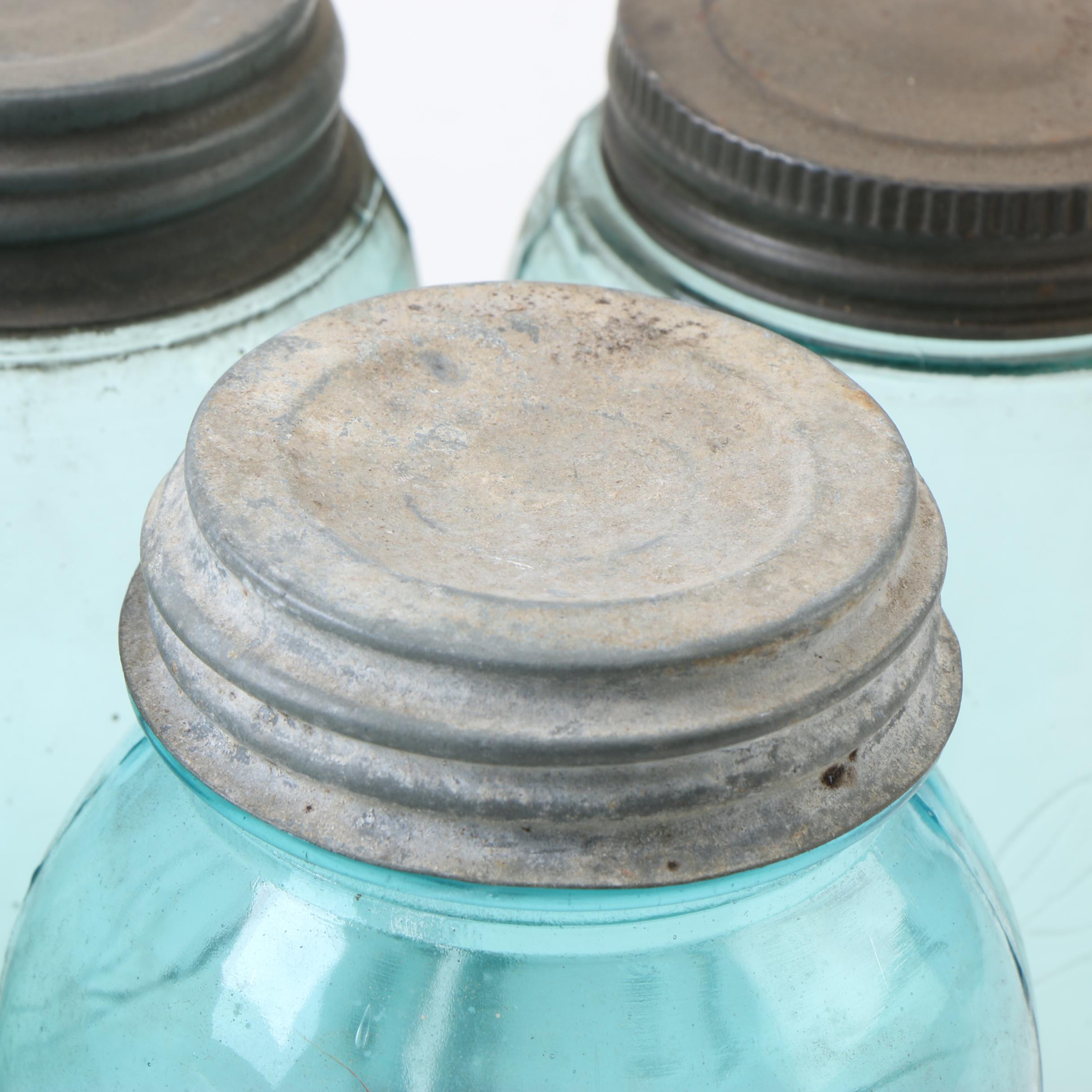 Ball Lidded Mason Jars