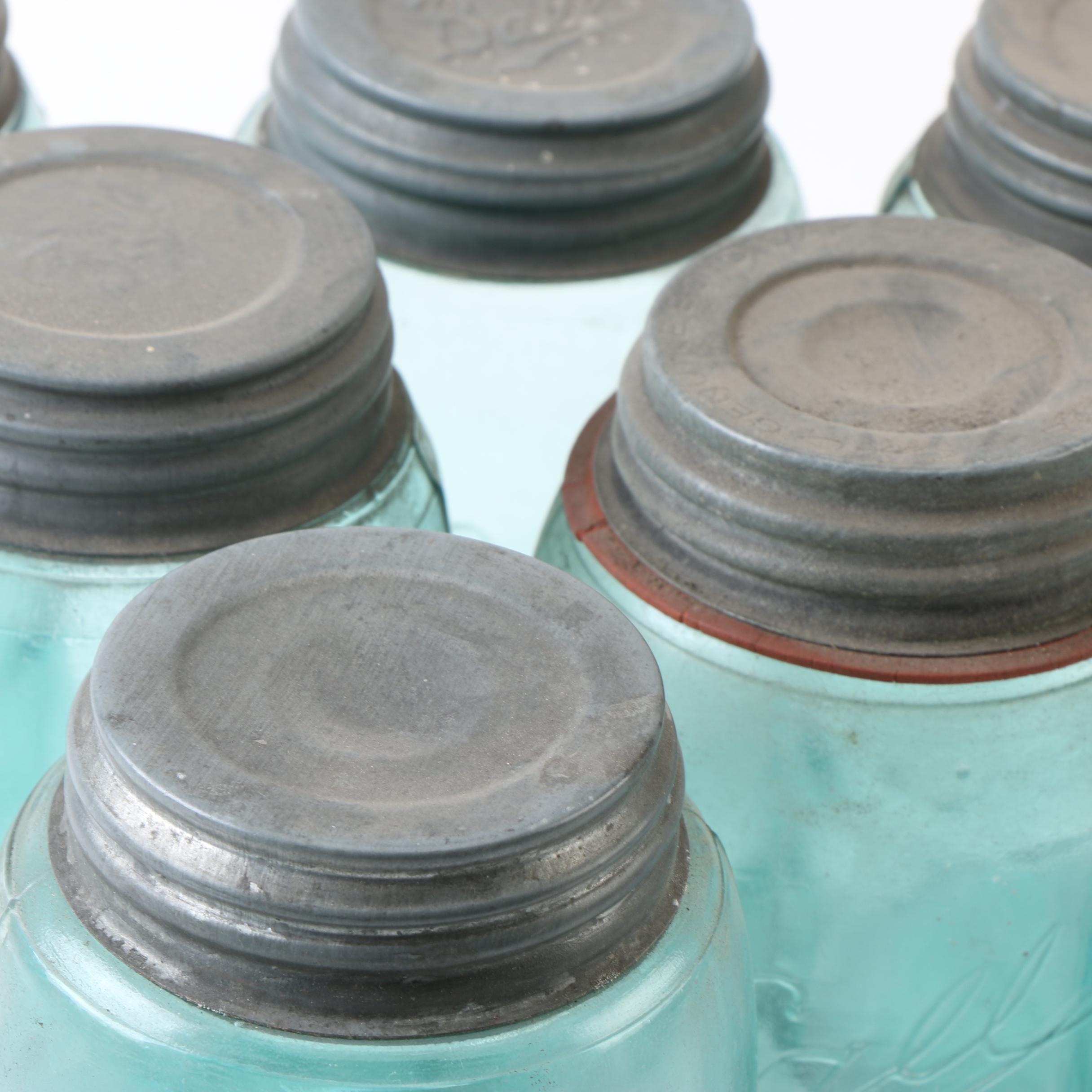 Ball Lidded Mason Jars