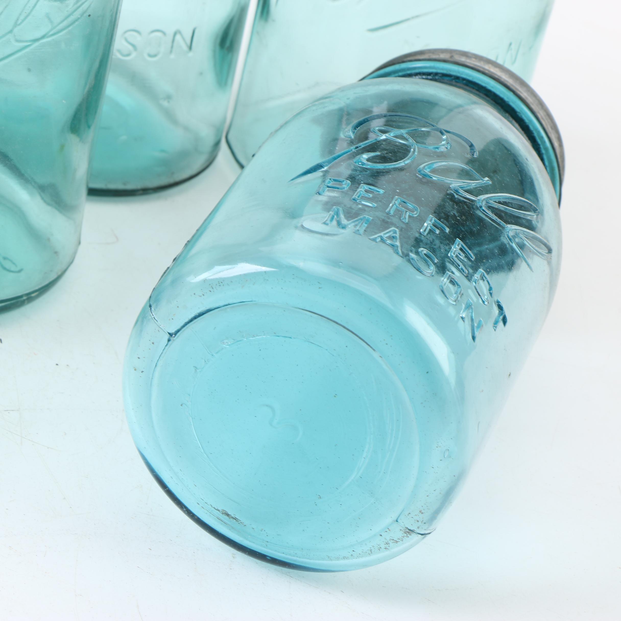 Ball Lidded Mason Jars