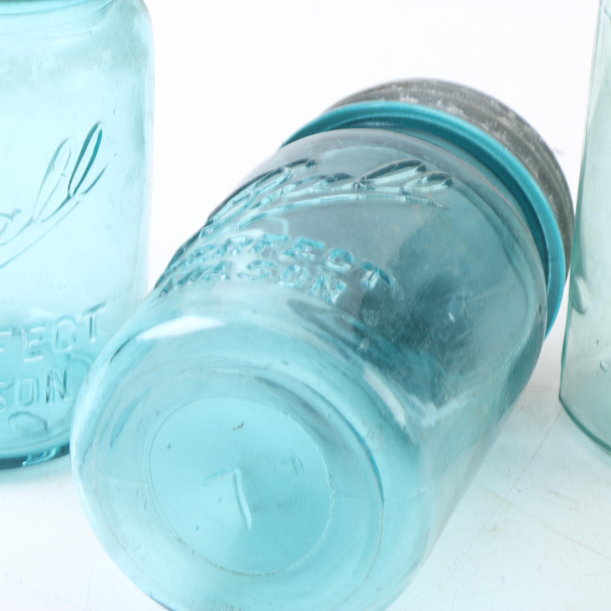 Ball Lidded Mason Jars