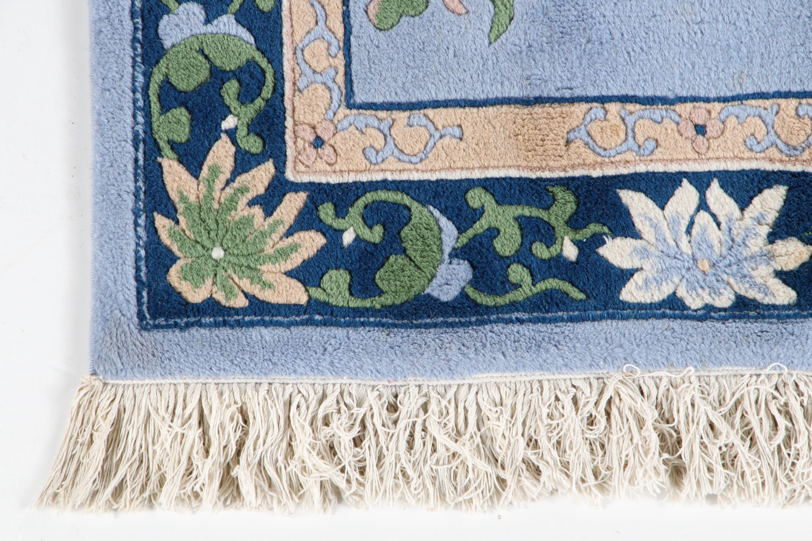 Hand-Knotted Vietnamese Carved Wool Accent Rug by Art Export