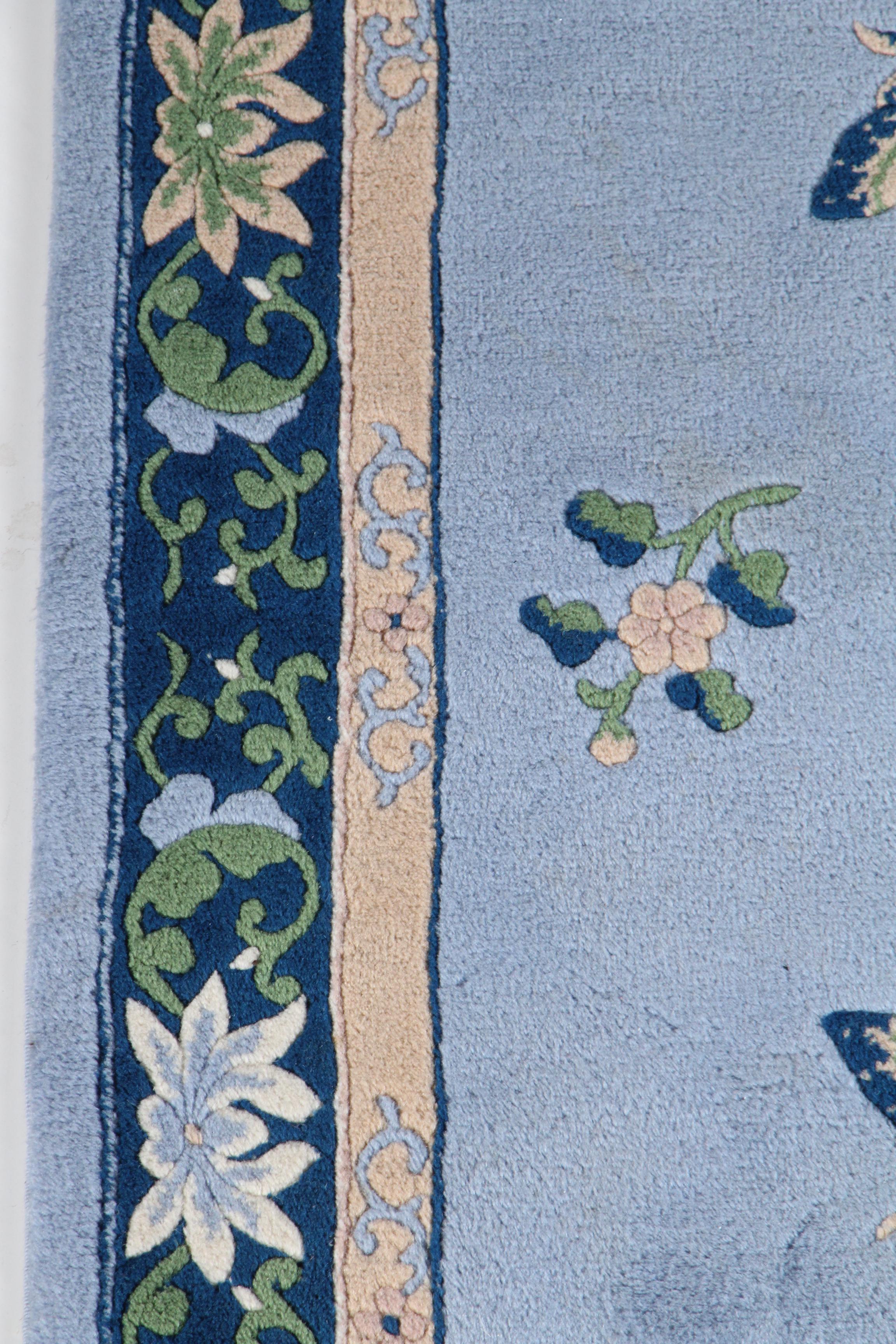 Hand-Knotted Vietnamese Carved Wool Accent Rug by Art Export